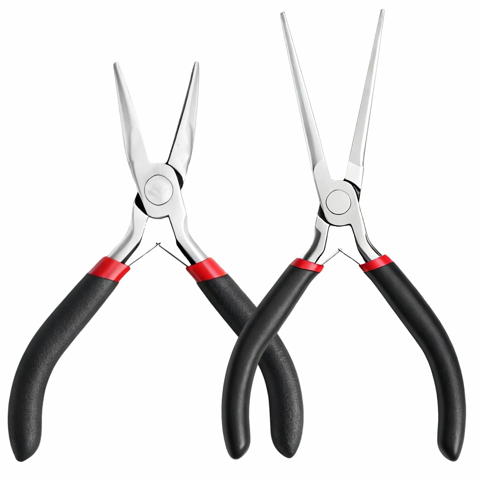 Ergonomiczne antypoślizgowe mini szczypce zestaw 2 sztuk do biżuterii elektroniki DIY
