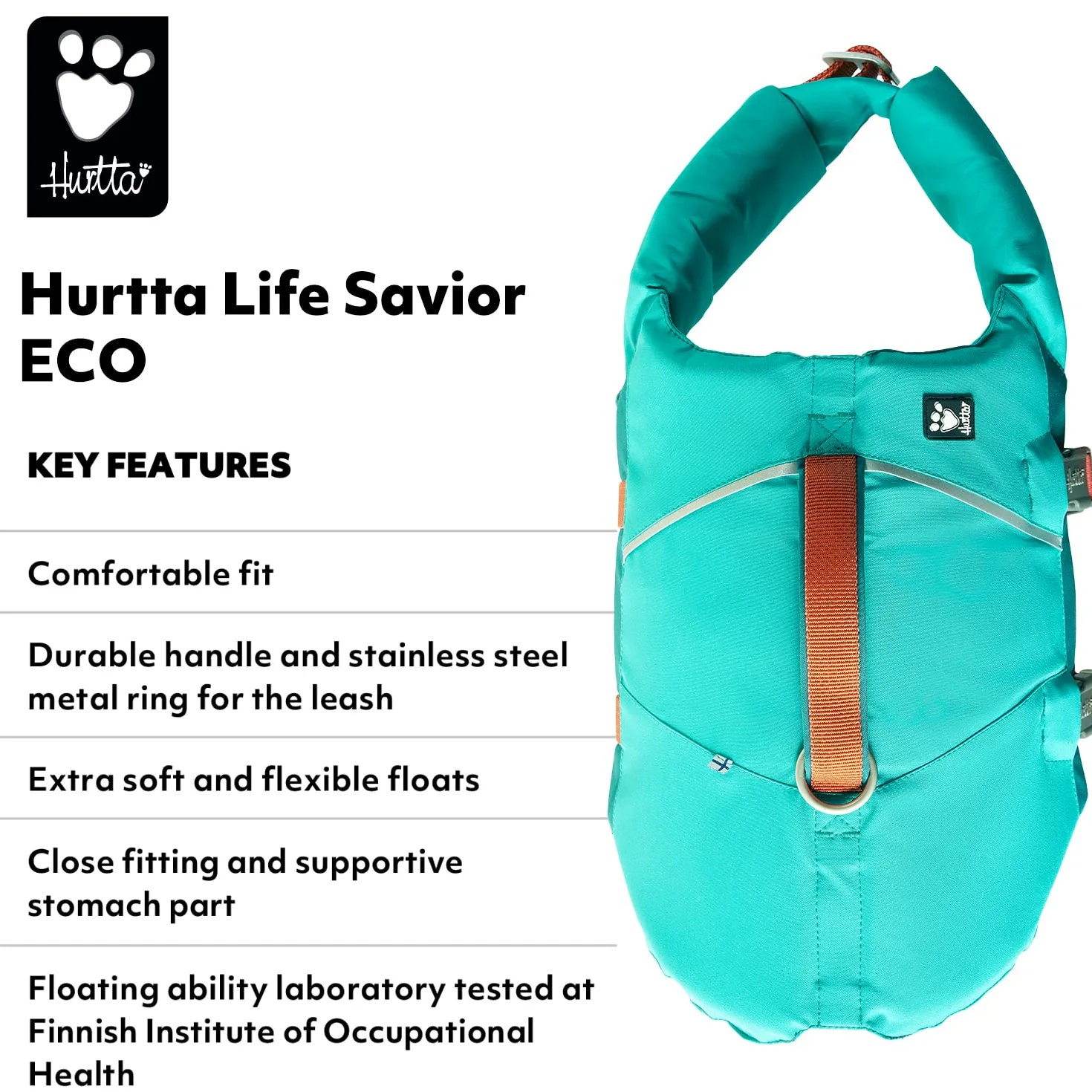 Hurtta ECO Life Savior Kamizelka Ratunkowa Dla Psów Paw 9-13 Kg