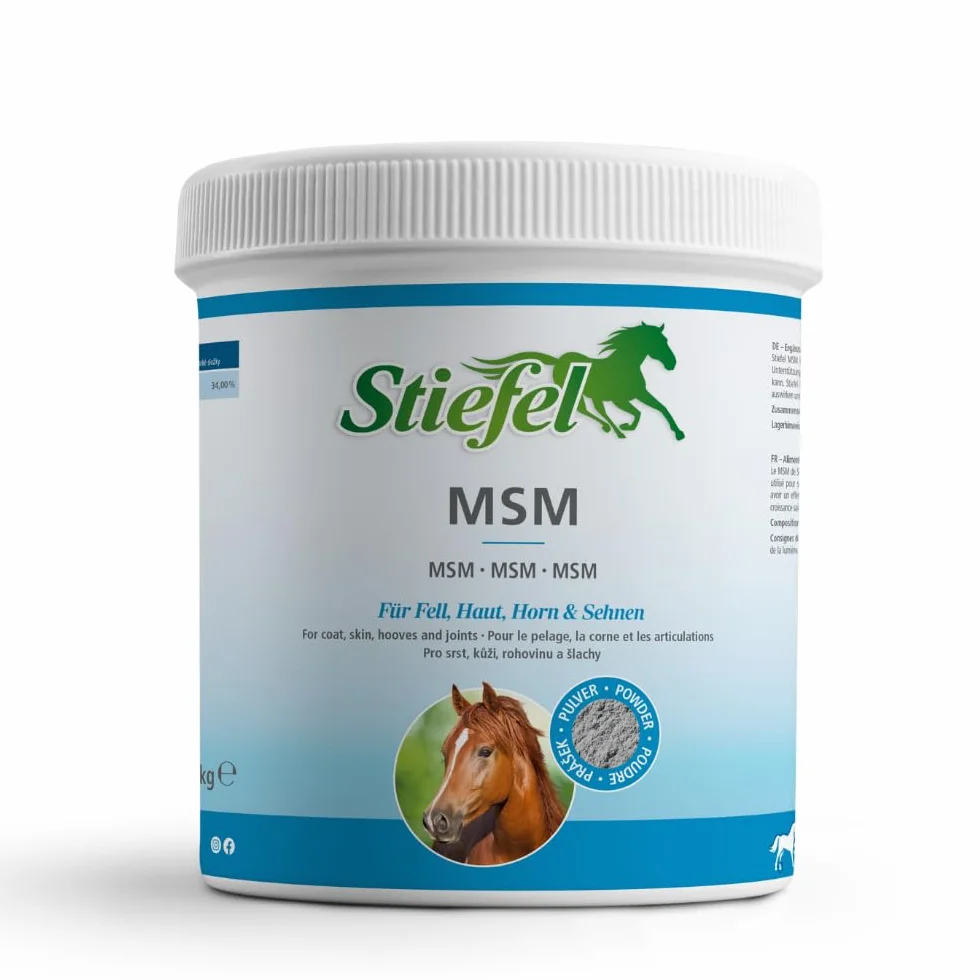 Stiefel MSM dla koni 100% naturalny 1 kg wspomagający przemianę materii stawowej
