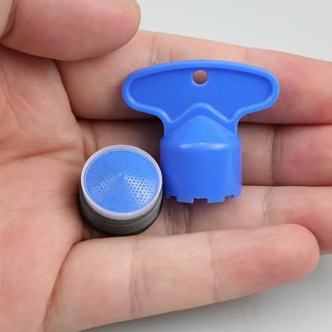18,5 mm Aerator do kranu 10 sztuk filtrów do zlewu Aerator z 2 przyciskami do aeratora oszczędzania wody filtr przeciwbryzgowy do kranu do łazienki kuchni