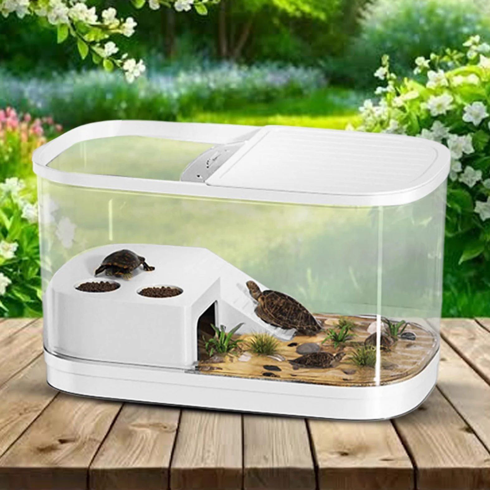Terrarium dla brodatego | Vivarium dla gadów, pojemnik na ptaszniki, kameleony, brodate , gekony, ?ó?wie, ?aby | Pojemnik siedliskowy do hodowli ptaszników Dla pająków, kameleonów, ptaszników, brodatych smoków, żab, węży, gekonów i żółwi