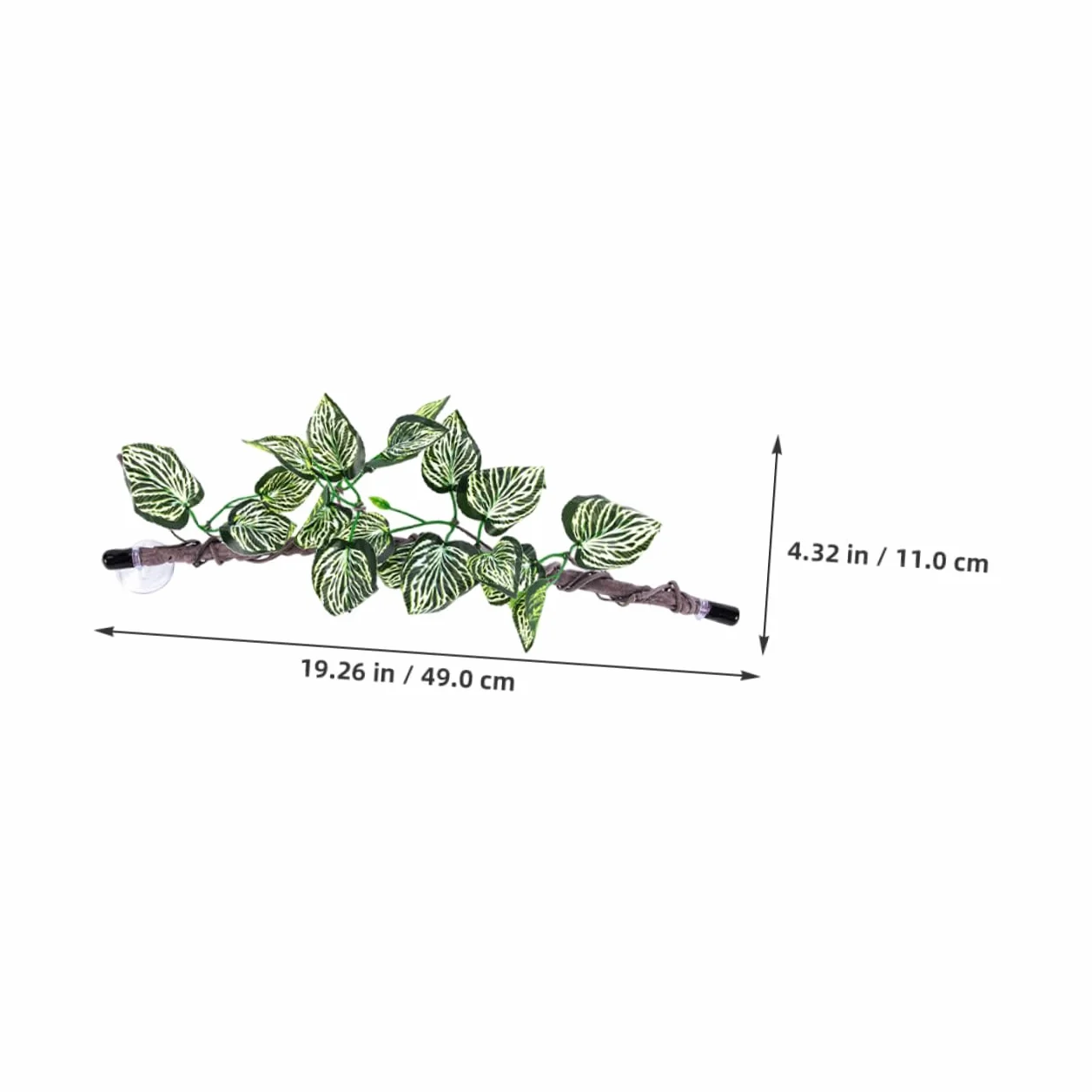 ORFOFE 2 Szt. Realistic Jungle Vines with Suction Cup for Reptile Tank Climbing Branches Flexible Terrarium Plant Decoration for Snakes Lizards Amphibians And Spiders
