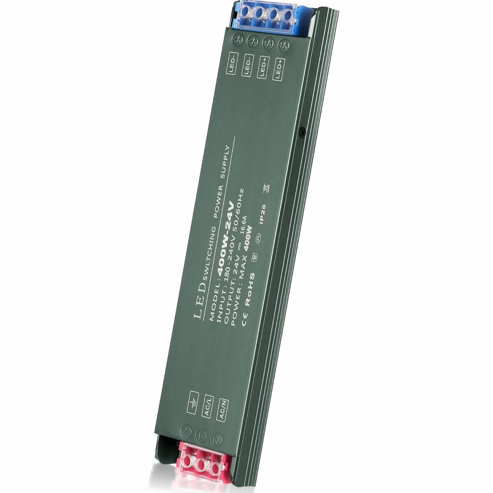 AXFEE Transformator 220v do 24v, 400W Sterownik LED Stałe Napięcie, napęd światła Transformator Źródło, Ultra Thin 220V do 24V Power supply (wejście: 100-240V, wyjście: DC 24V 6.25A)