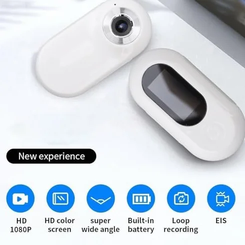 Kamera z obrożą dla Kota, Szerokokątna Obroża z Lokalizatorem Psa o Kącie 170°, Sportowa Kamera HD 1080P Mini Pet do Nagrywania Wideo, Regulowana, Mała Kamera dla Zwierząt z