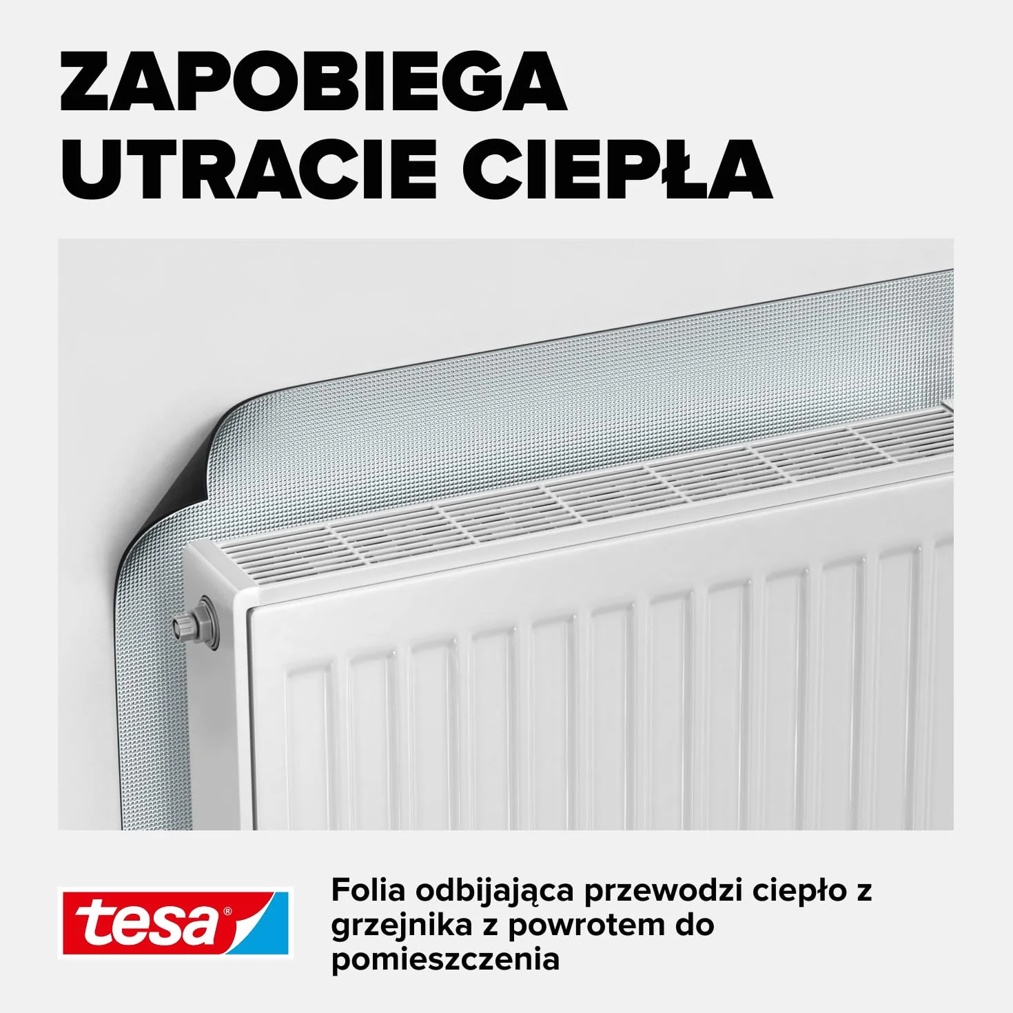 tesa INSULATION folia odblaskowa do grzejników 1 m x 0,7 m
