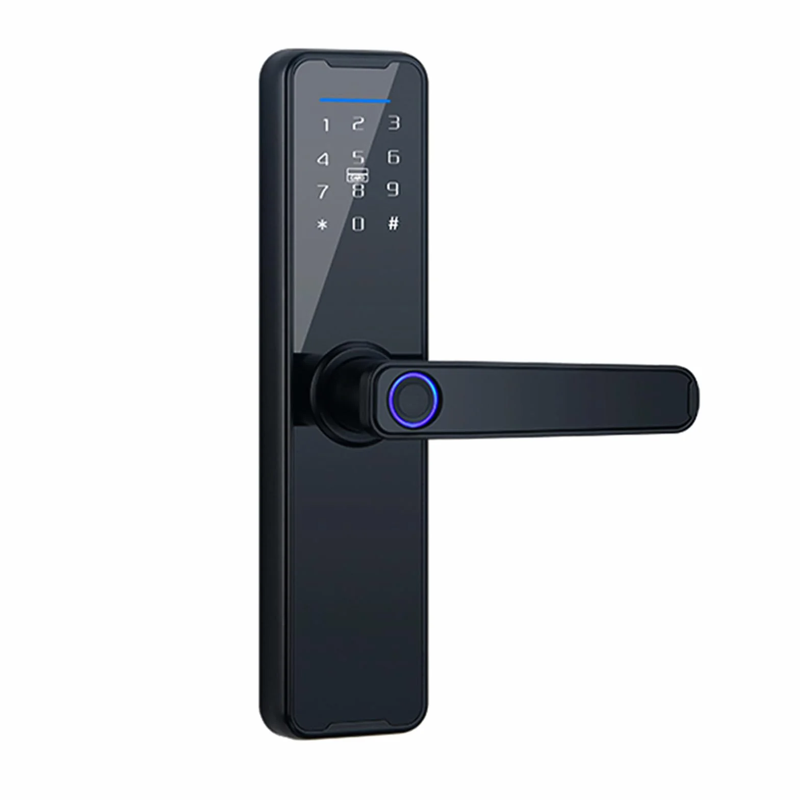 Smart Lock zamek do drzwi z odciskami palców, klawiatura z uchwytem, elektroniczny zamek do drzwi inteligentny