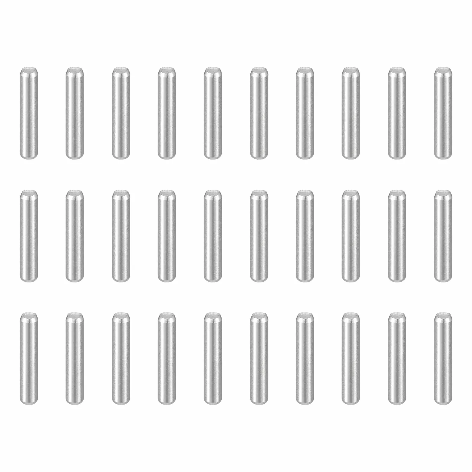 QUARKZMAN 50 sztuk kołków rozporowych M2 (2 mm) x 10 mm, stal nierdzewna 304, cylindryczny uchwyt do regałów, elementy mocujące do urządzeń metalowych, mebli drewnianych, DIY, montaż srebrny