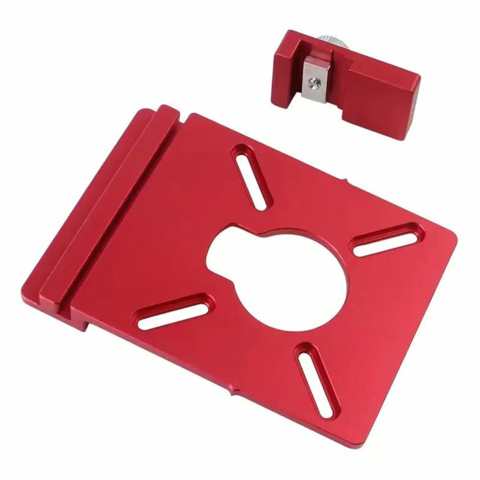 Adapter do prowadnicy frezarki ze stopu aluminium kompatybilny z prowadnicami do pił ściegowych