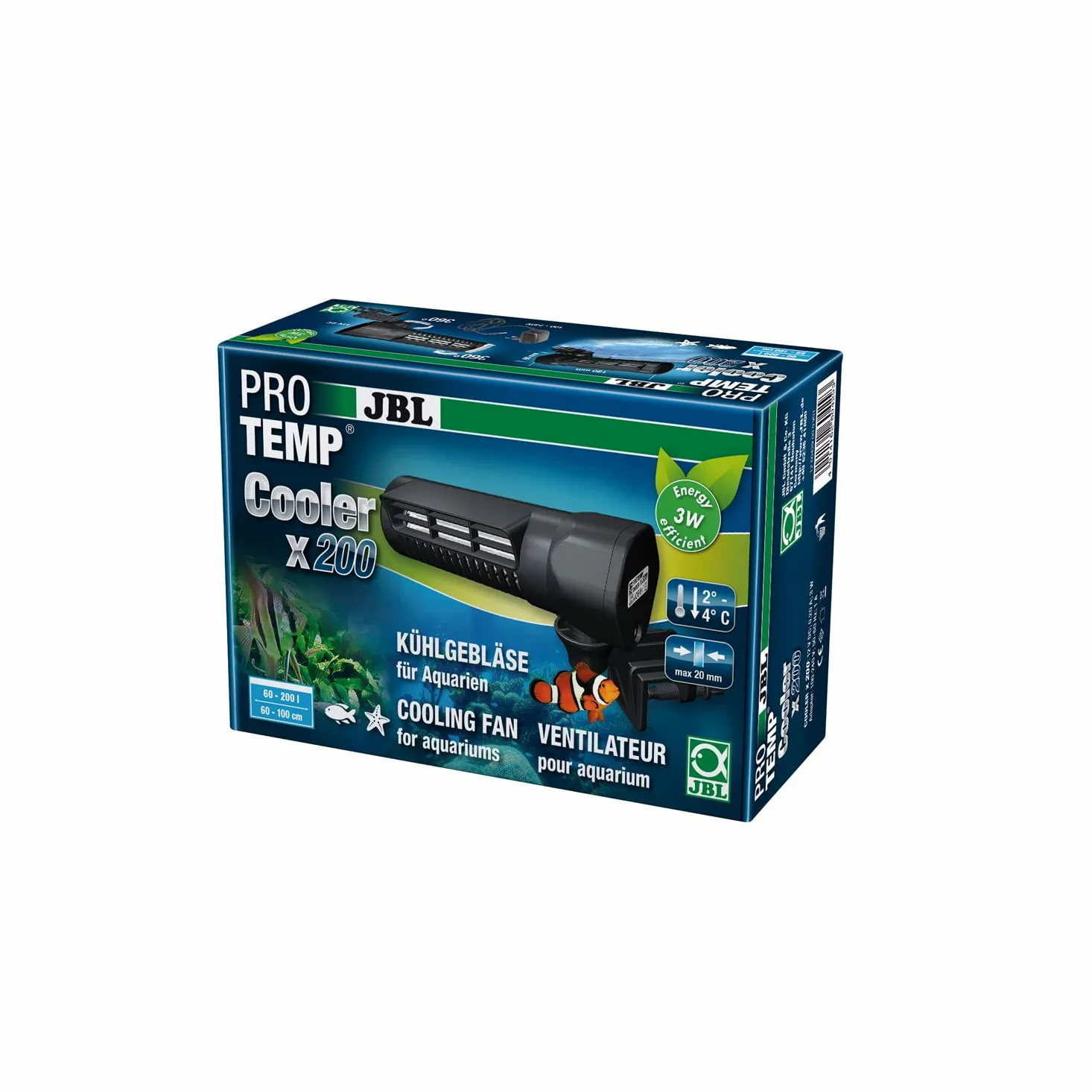 JBL PROTEMP Cooler x200 wentylator chłodzący do akwariów 60-200 l słodkowodny i słony