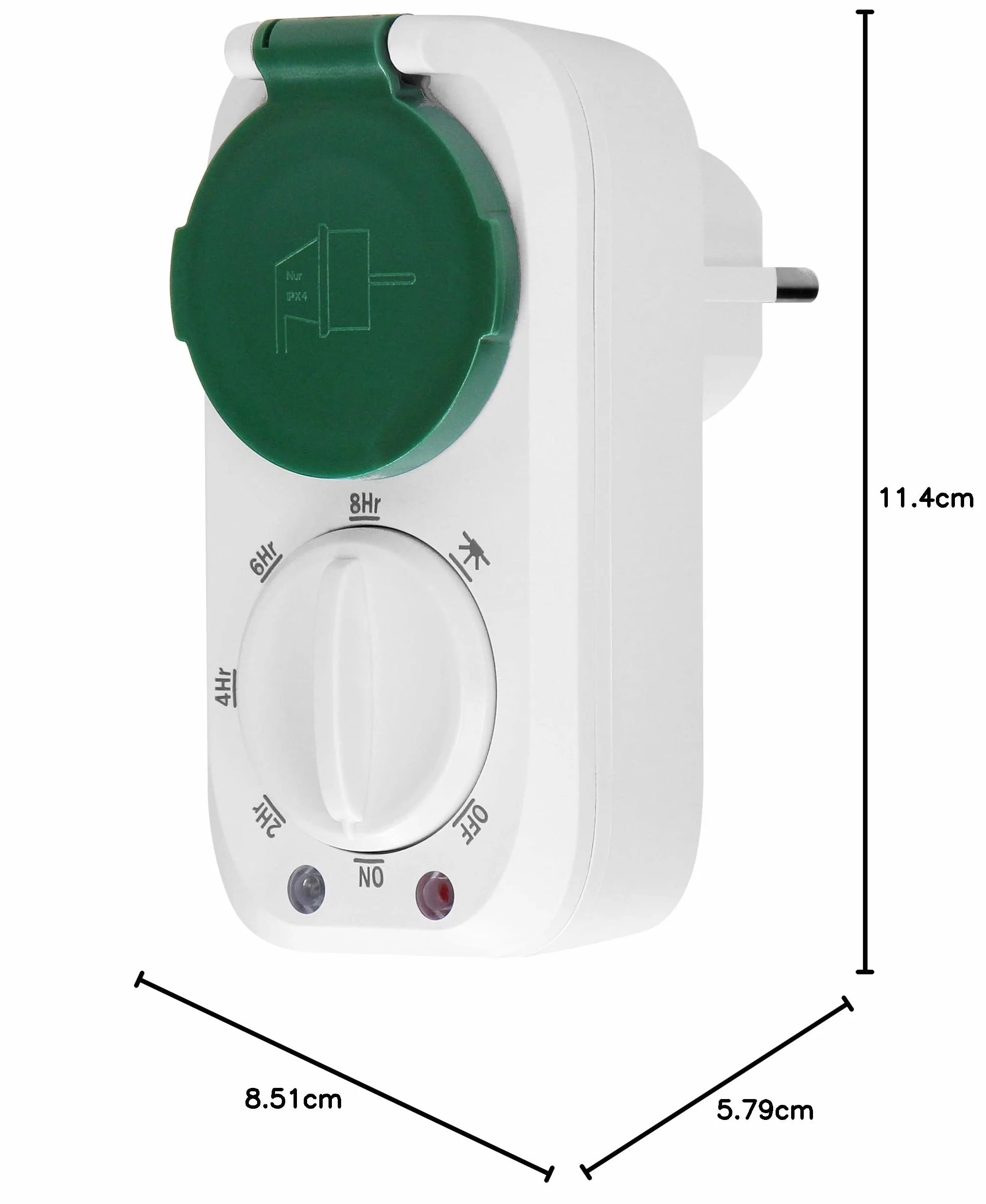 ORNO PRE-446(GS) programator czasowy z czujnikiem zmierzchu Schuko 16 A IP44