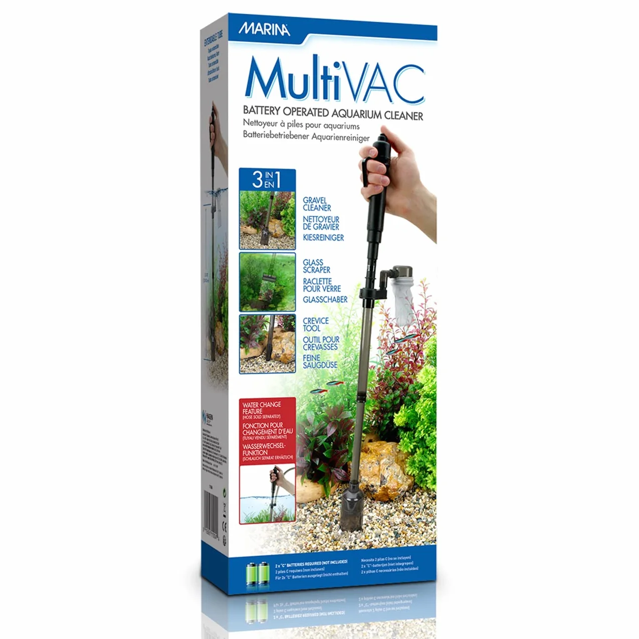 Marina Multi-Vac 3 w 1 odkurzacz do akwariów na baterie