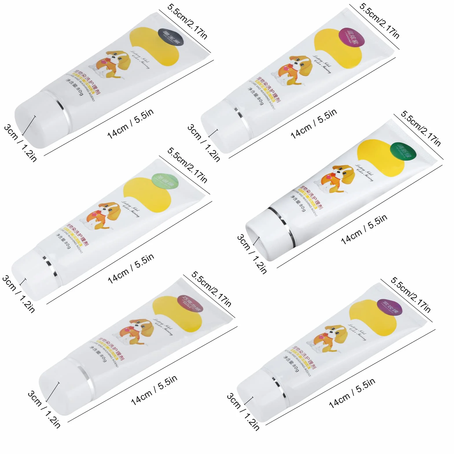 Żel do Farbowania Sierści Zwierzęcej, Półtrwały Barwnik do Futra dla Zwierząt Domowych Barwnik Spożywczy Pigment Barwnik dla Psów dla Szczeniąt Psów(fioletowa róża)