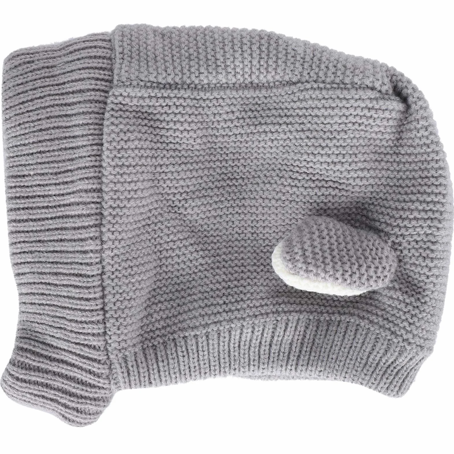 AMONIDA Czapka z Dzianiny Bawełnianej dla Psa, Kostium dla Szczeniaka (Gray)