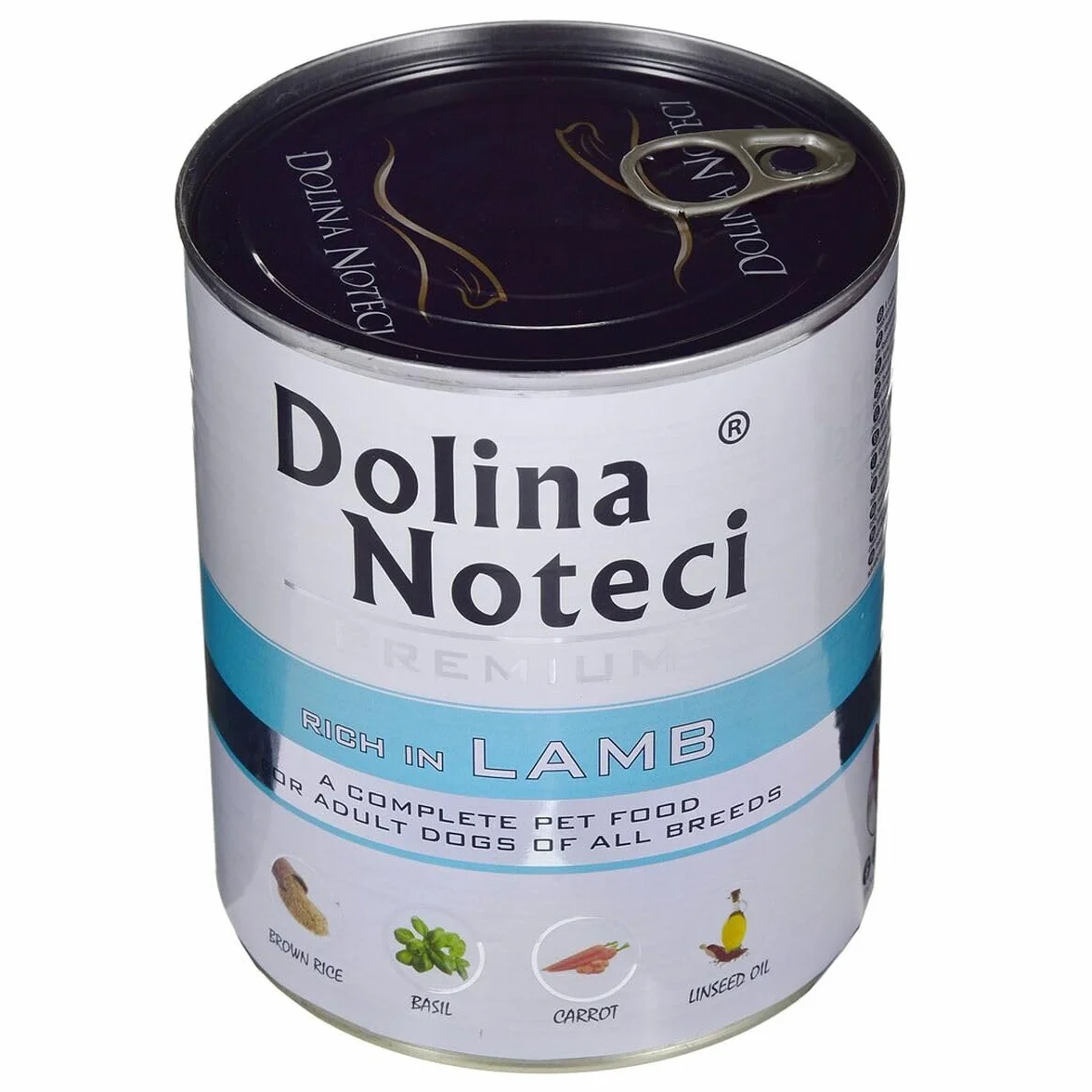 DOLINA NOTECI Mokra karma dla psa bogata w jagnięcinę puszka 800 g