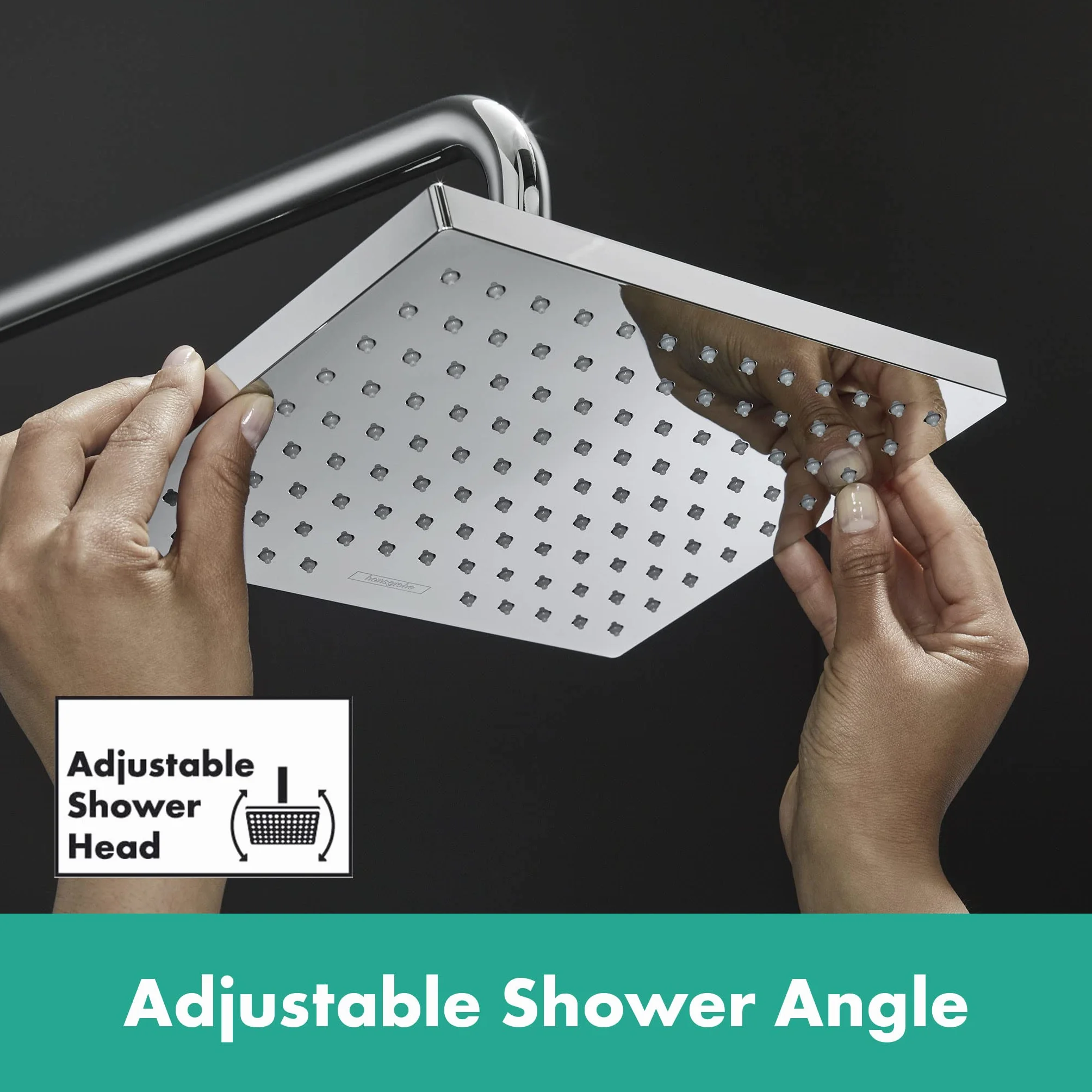 Hansgrohe Vernis Shape Zestaw Prysznicowy Srebrny 51,2 x 27,6 x 143 cm