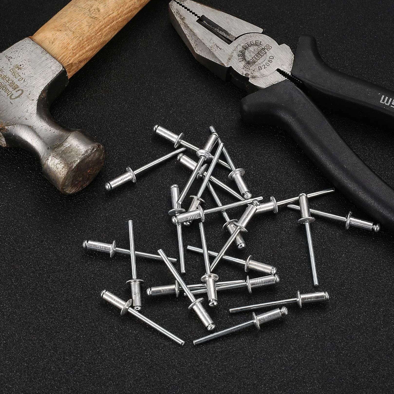 120 sztuk aluminiowych nitów niewidomych, zestaw nitów Pop, nity aluminiowe do zacisków ślepych - M3,2 x 10 mm/M4 x 10 mm/M4*12mm/M4,8 x 12 mm/M4,8 x 14 mm