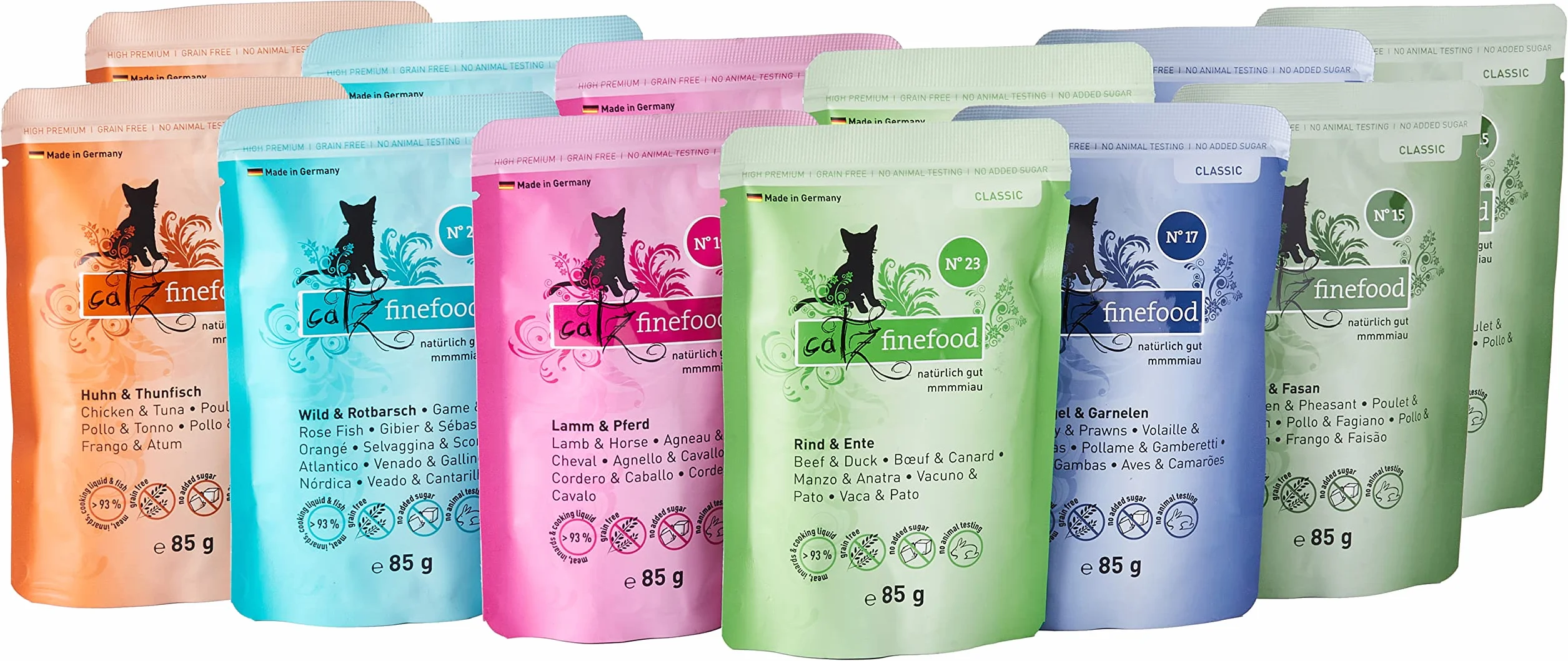 Catz Finefood 008450 Mokra Karma dla Kotów, 12 x 85g