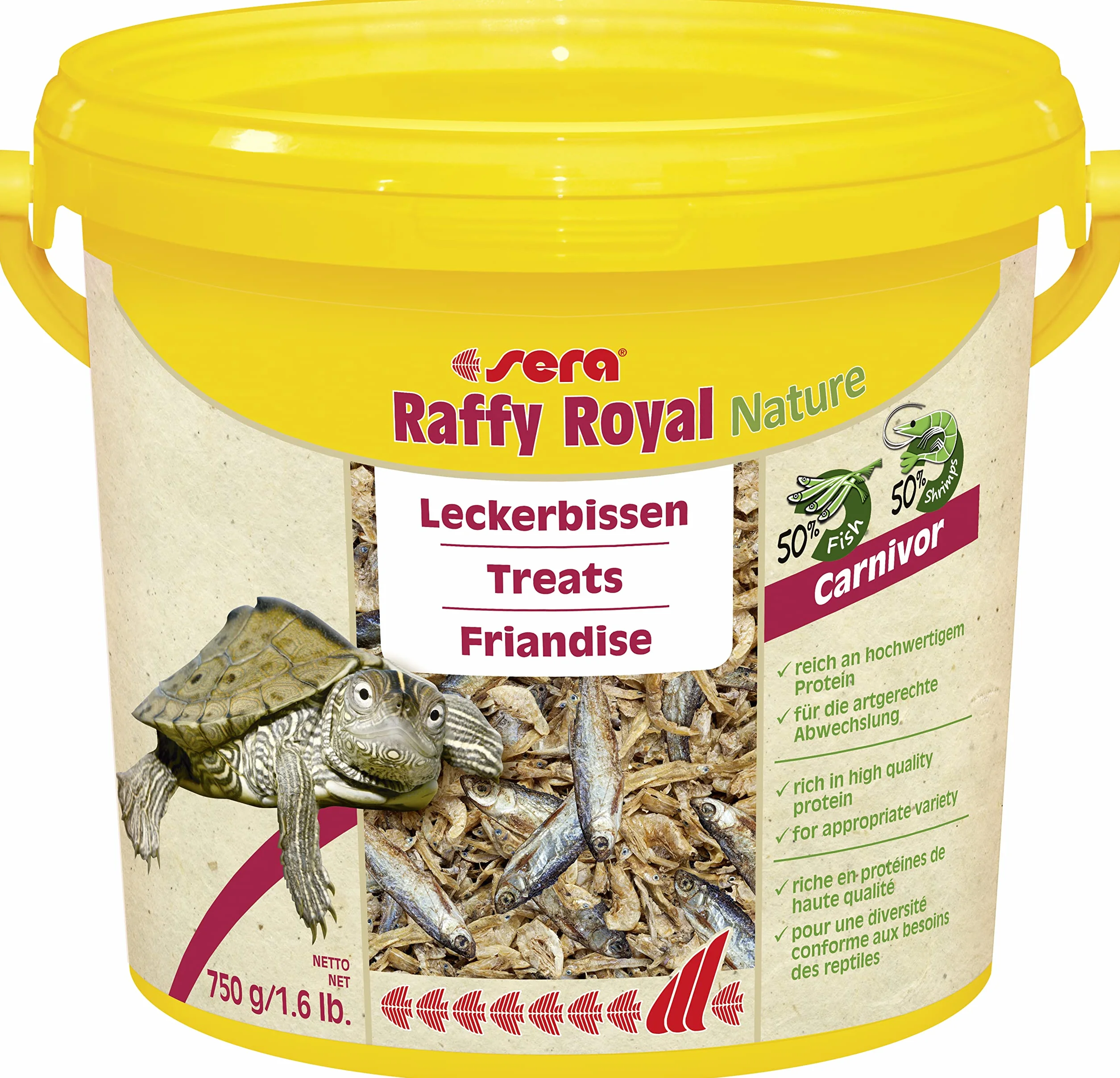 Raffy Royal Nature 3,8 l (750 g) suszone ryby i krewetki pokarm dla żółwi wodnych