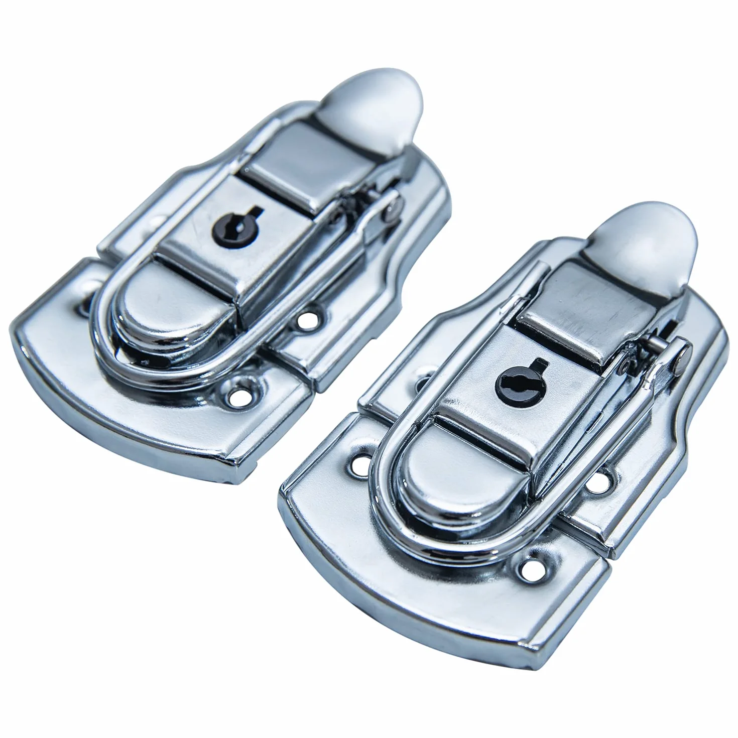 HMF 14985-09 zamknięcie zaciskowe z zamkiem | 2 sztuki | 45 x 75 mm | srebrno ocynkowany