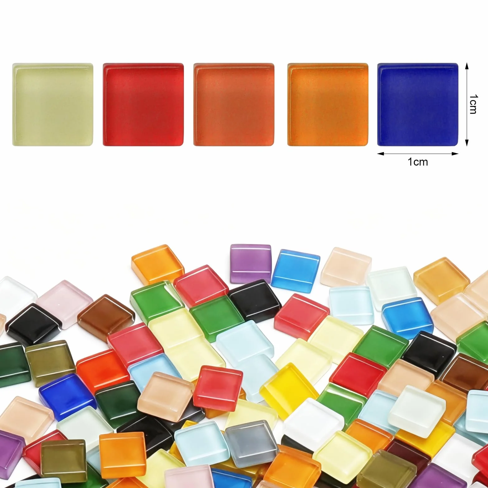 kolorowe szklane mozaiki 500 g 1 x 1 cm DIY do dekoracji ogrodu akwarium