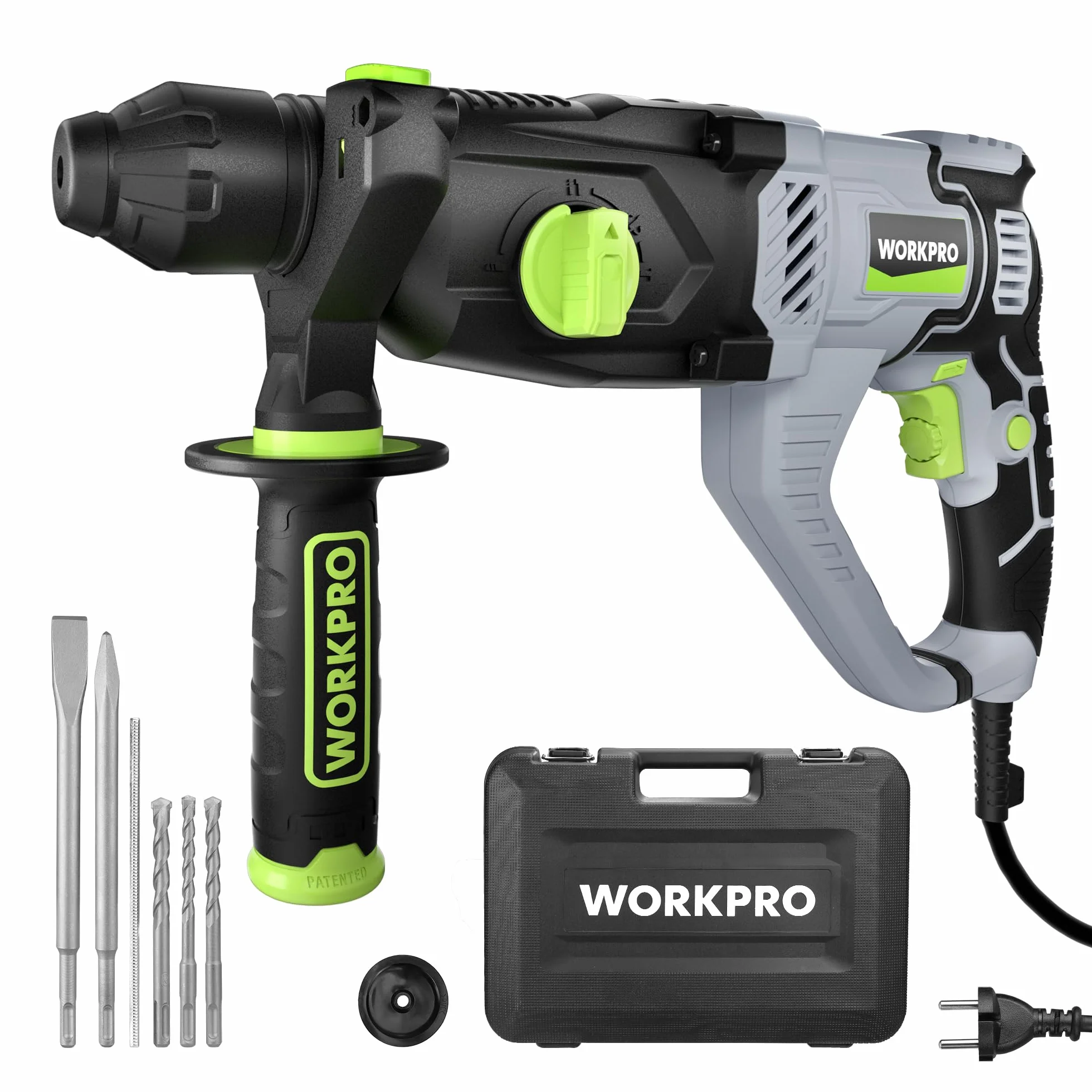 WORKPRO Lekki młot elektryczny o mocy 1050 W