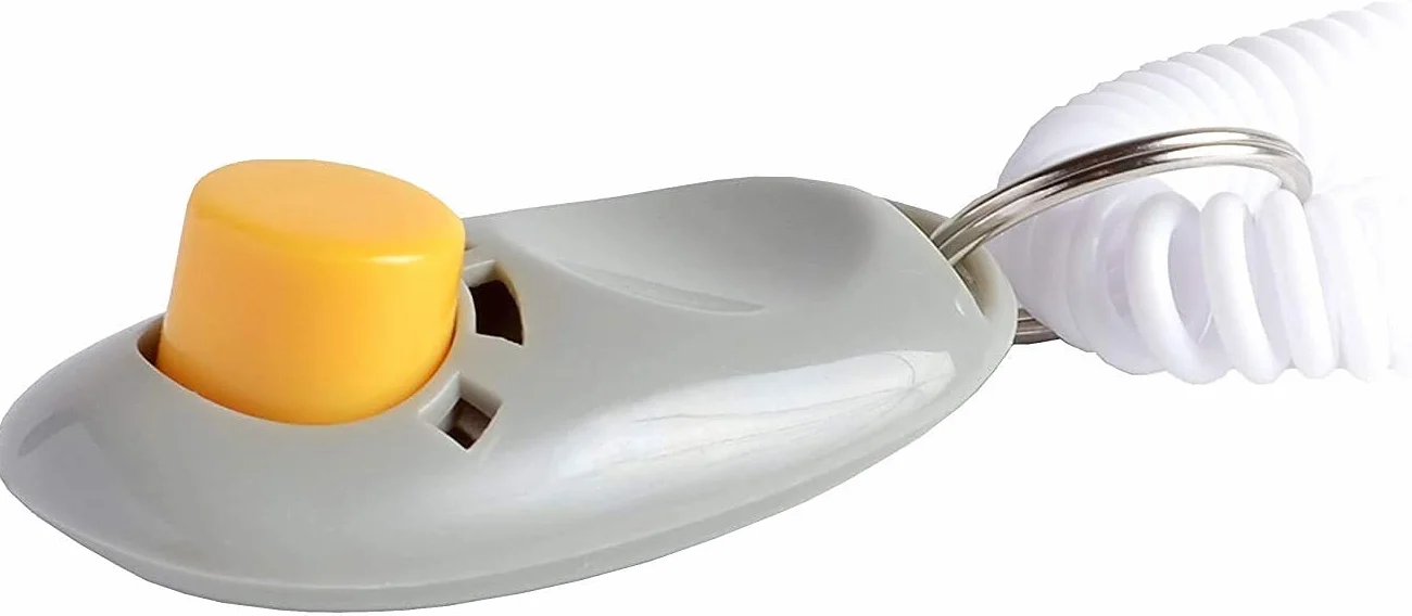 big buddy® Profesjonalny clicker z elastycznym paskiem na rękę | clicker dla psów, kotów i koni, trening psów