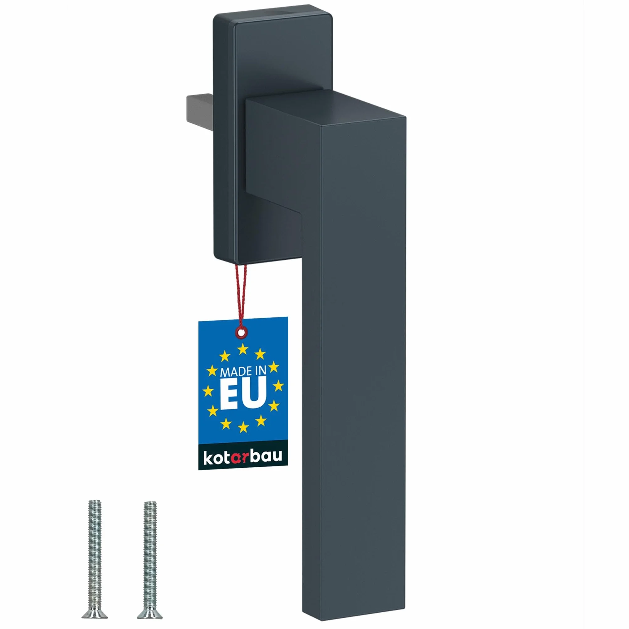 KOTARBAU® Aluminiowy uchwyt okienny, uchwyt do drzwi balkonowych, szary