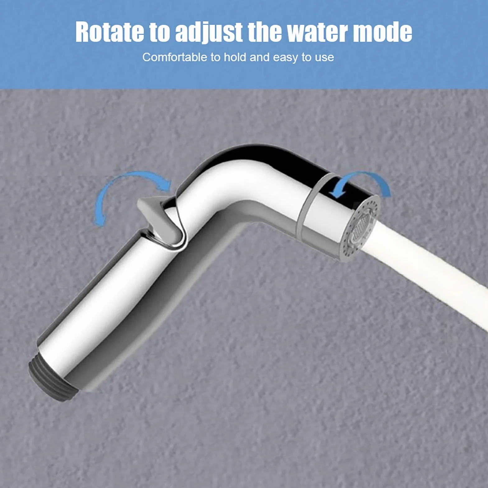 Bidet słuchawka prysznicowa z tworzywa ABS, regulowana ręczna głowica natryskowa