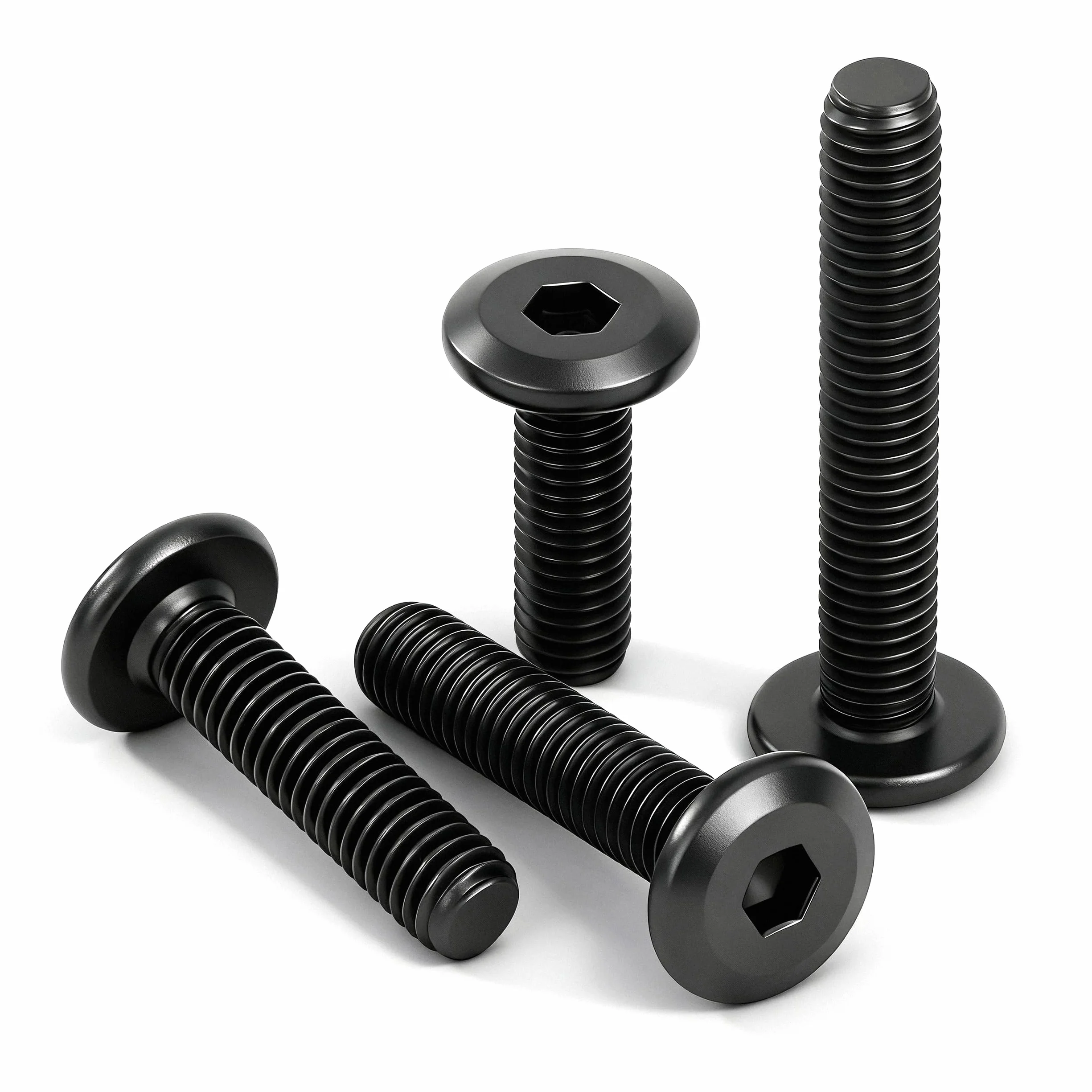 25 szt. Śruba z łbem płaskim z łbem sześciokątnym M5 x 12 mm pełny gwint ze stali nierdzewnej A2 z kluczem Allen do mebli DIY Naprawa