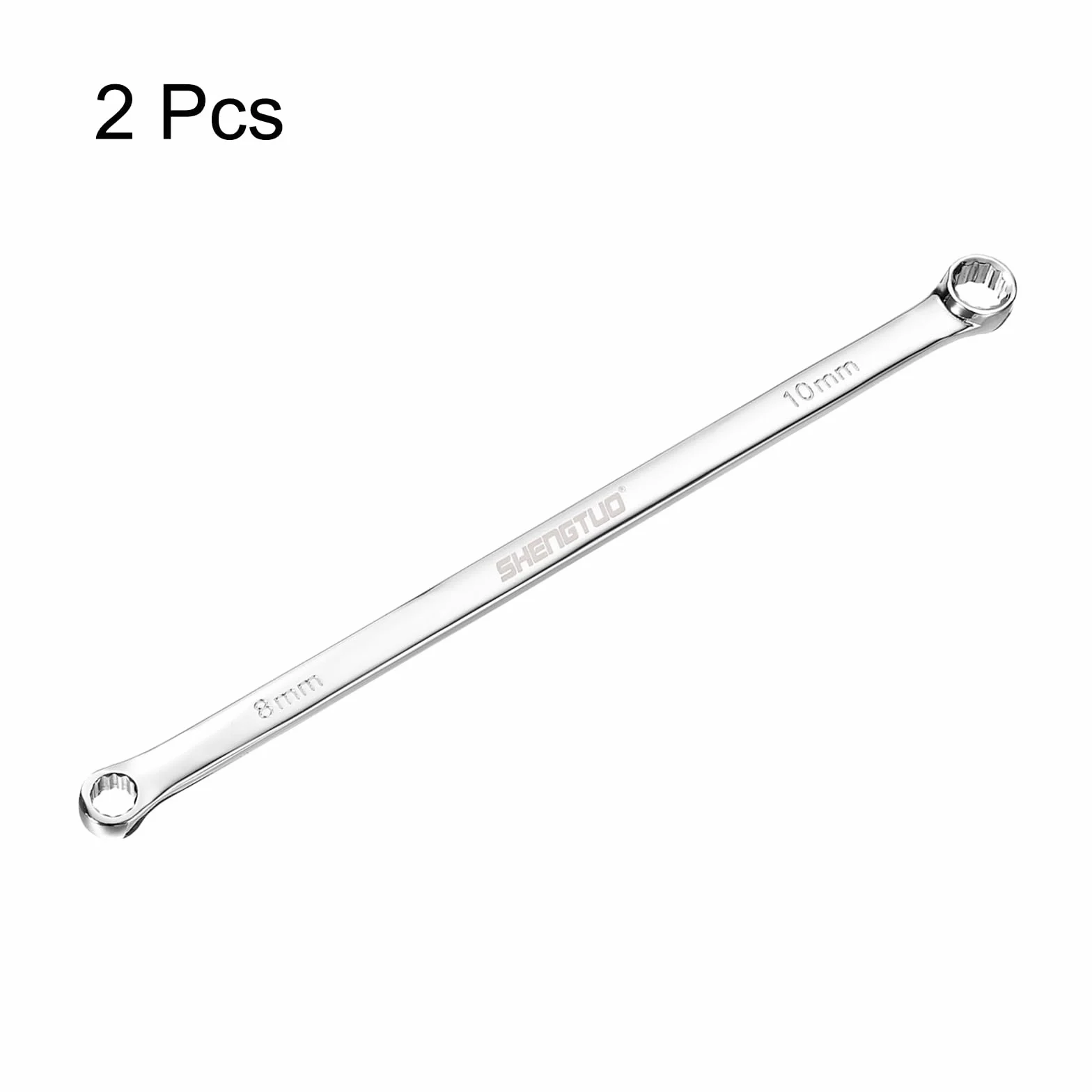 QUARKZMAN podwójne klucze oczkowe 8 x 10 mm metryczne 12-punktowe grzechotka CR-V