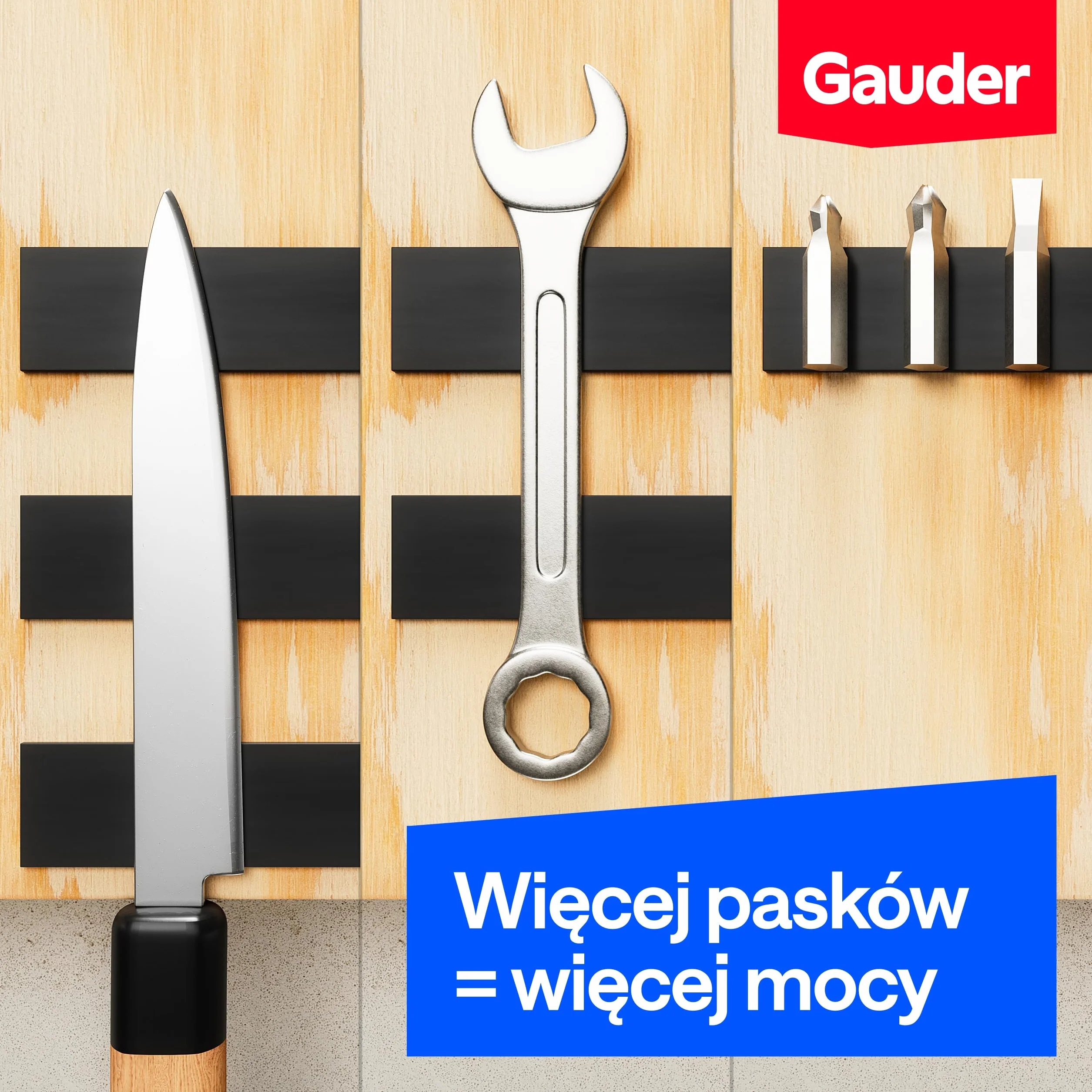 GAUDER Magnetyczne paski z warstwą klejącą - Mocne paski magnetyczne do przedmiotów metalowych - Przycięte magnesy z samoprzylepnym tyłem (10 sztuk - 15 cm x 2 mm x 2 mm)