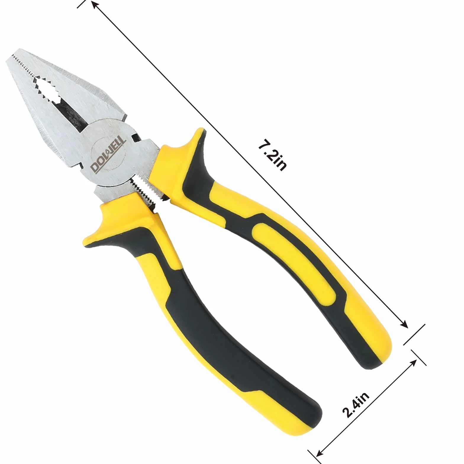 DOWELL Kombinerki Szczypce Lineman's Pliers 18 cm Nikiel Chromowa Stalowa Obcinak Do Drutu