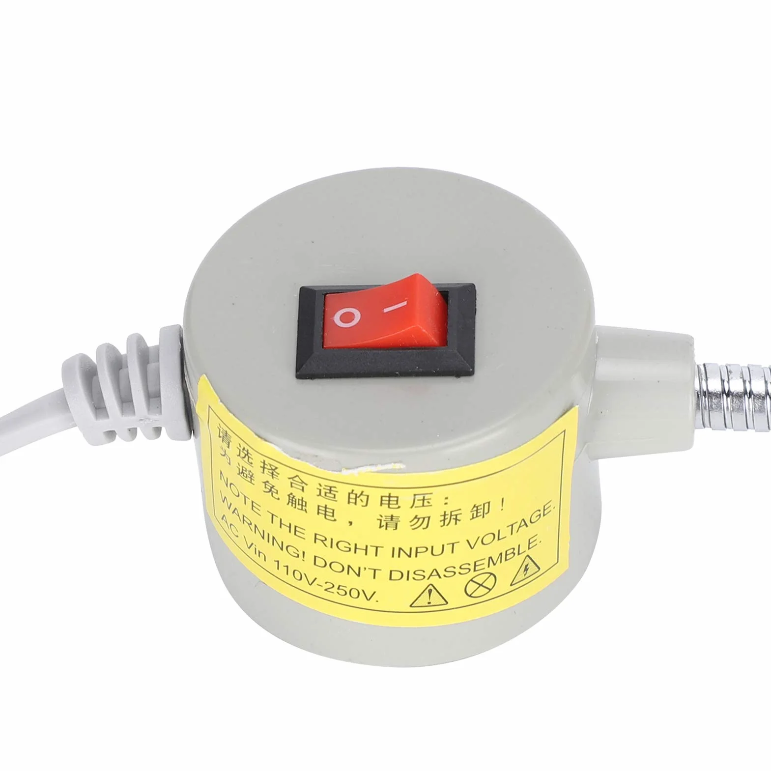 2 sztuk światła do maszyn do szycia LED maszyna do szycia lampa na gęsiej szyi 30-LED lampa świetlna z magnetycznym przełącznikiem podstawy do szycia(EU)