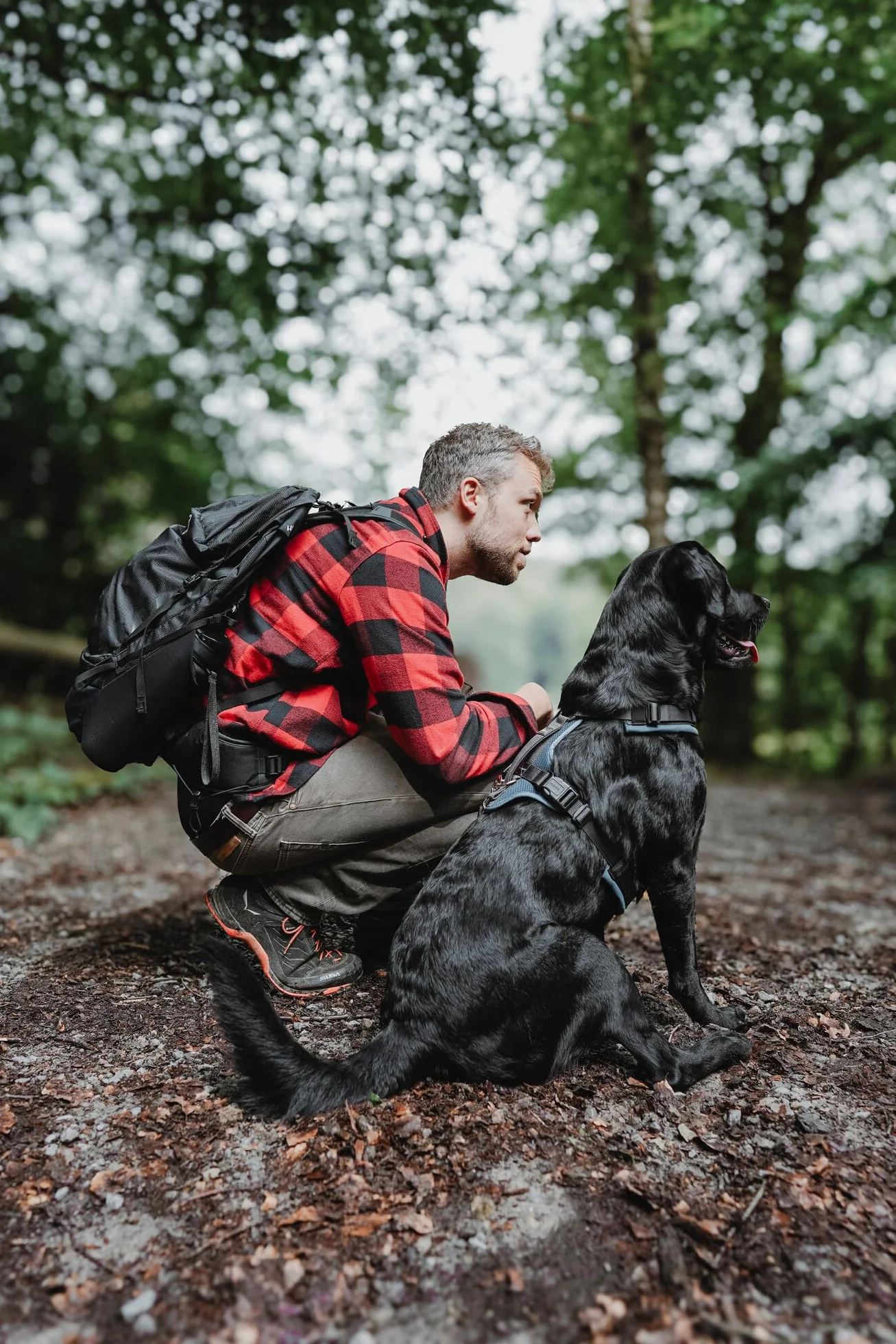 Hunter Uprząż dla psa Maldon UP, kolor: petrolowy/szary, miękko wyściełana i wygodna, mocno odblaskowa dzięki 3M Scotchlite, 4-stopniowa regulacja, z wyściełanym uchwytem (od S-M), rozmiar: S-M