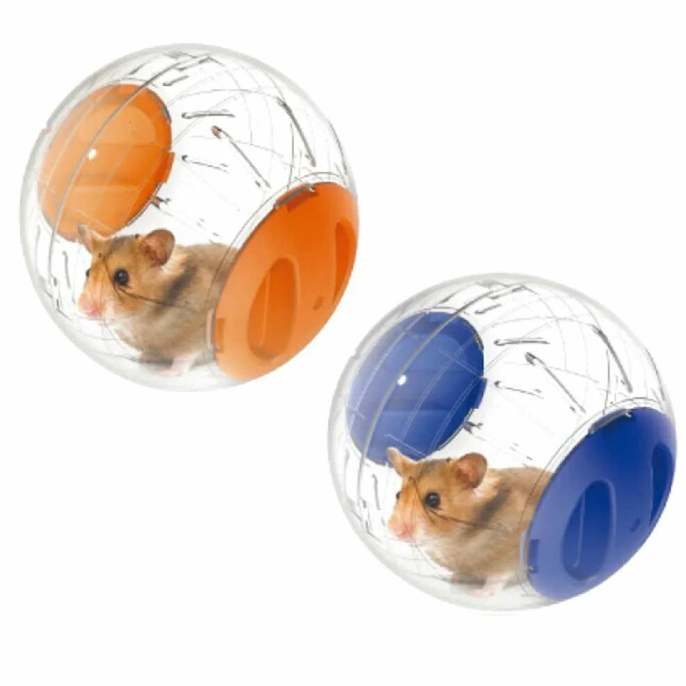 Emours Piłka do biegania, chomik krasnoludzki, mini 12,2 cm, małe zwierzę, chomik, bieganie, piłka do ćwiczeń, 2 szt