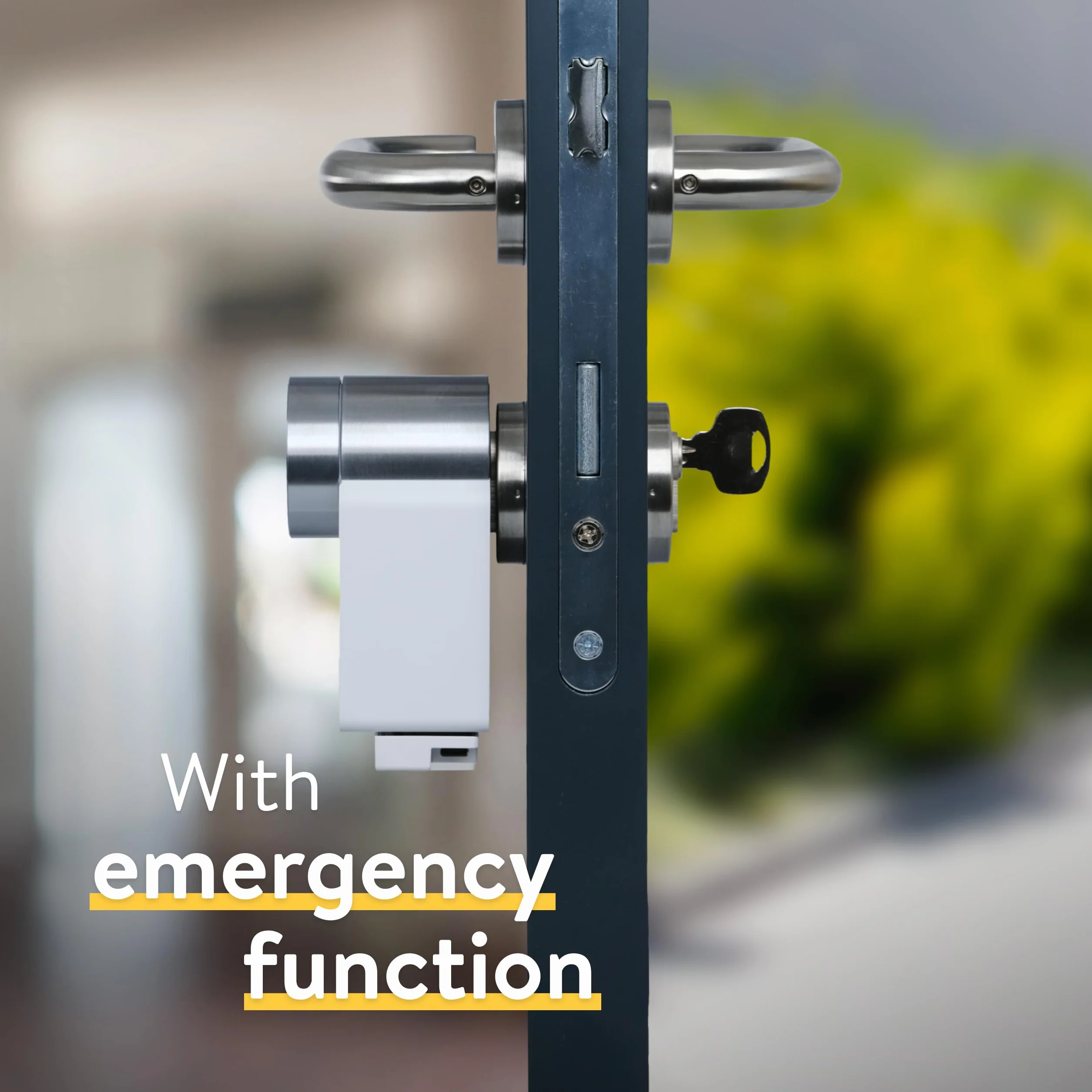 Nuki Uniwersalny cylinder, cylinder do Nuki Smart Lock, SKG***, z funkcją awaryjną, zestaw z 5 kluczami, elektroniczny zamek drzwi