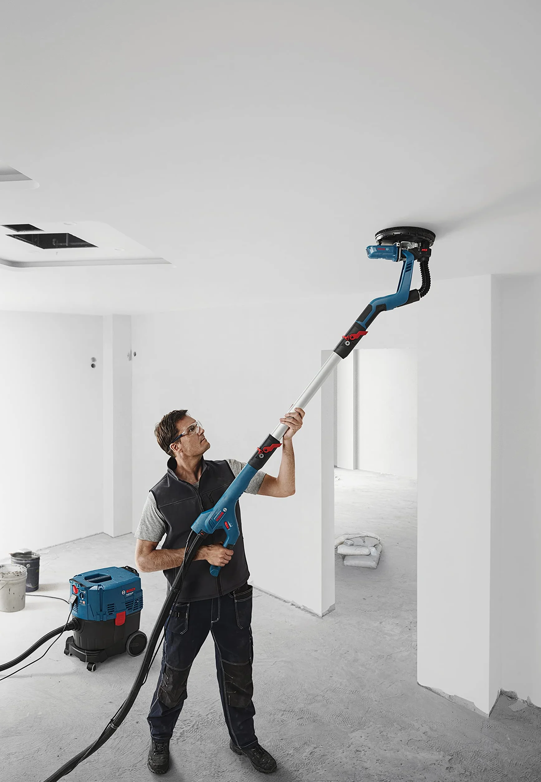 Bosch 1 x talerz podporowy średni Ø 215 mm (do Bosch Professional GTR 550, akcesoria do szlifierki do suchej zabudowy)