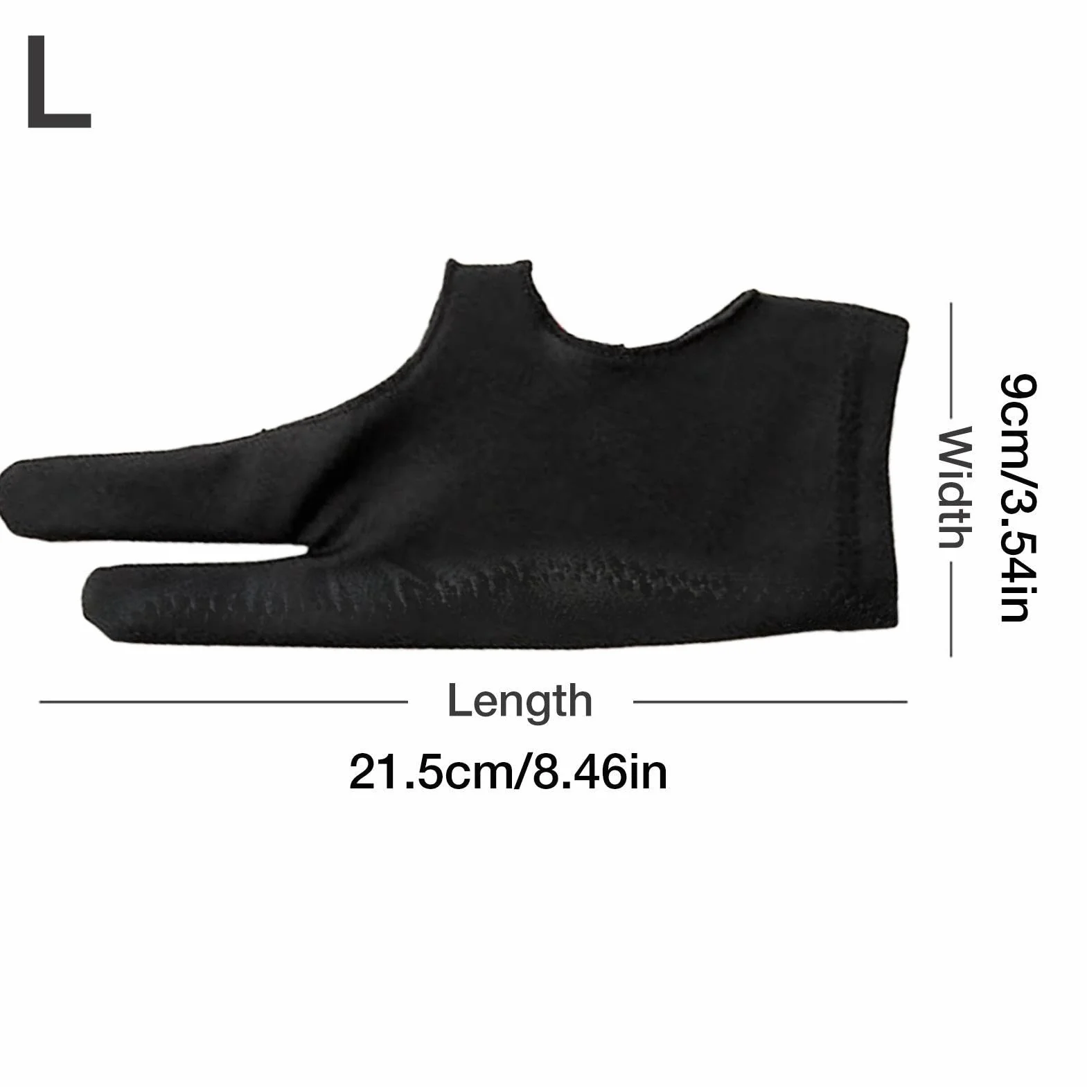 Rękawica do tabletu graficznego z dwoma palcami - ochrona przed plamami, zmniejszająca tarcie
