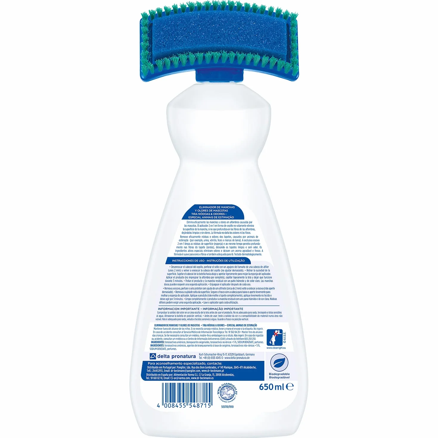 Dr. Beckmann Odplamiacze i zapachy dla zwierząt domowych 650 ml