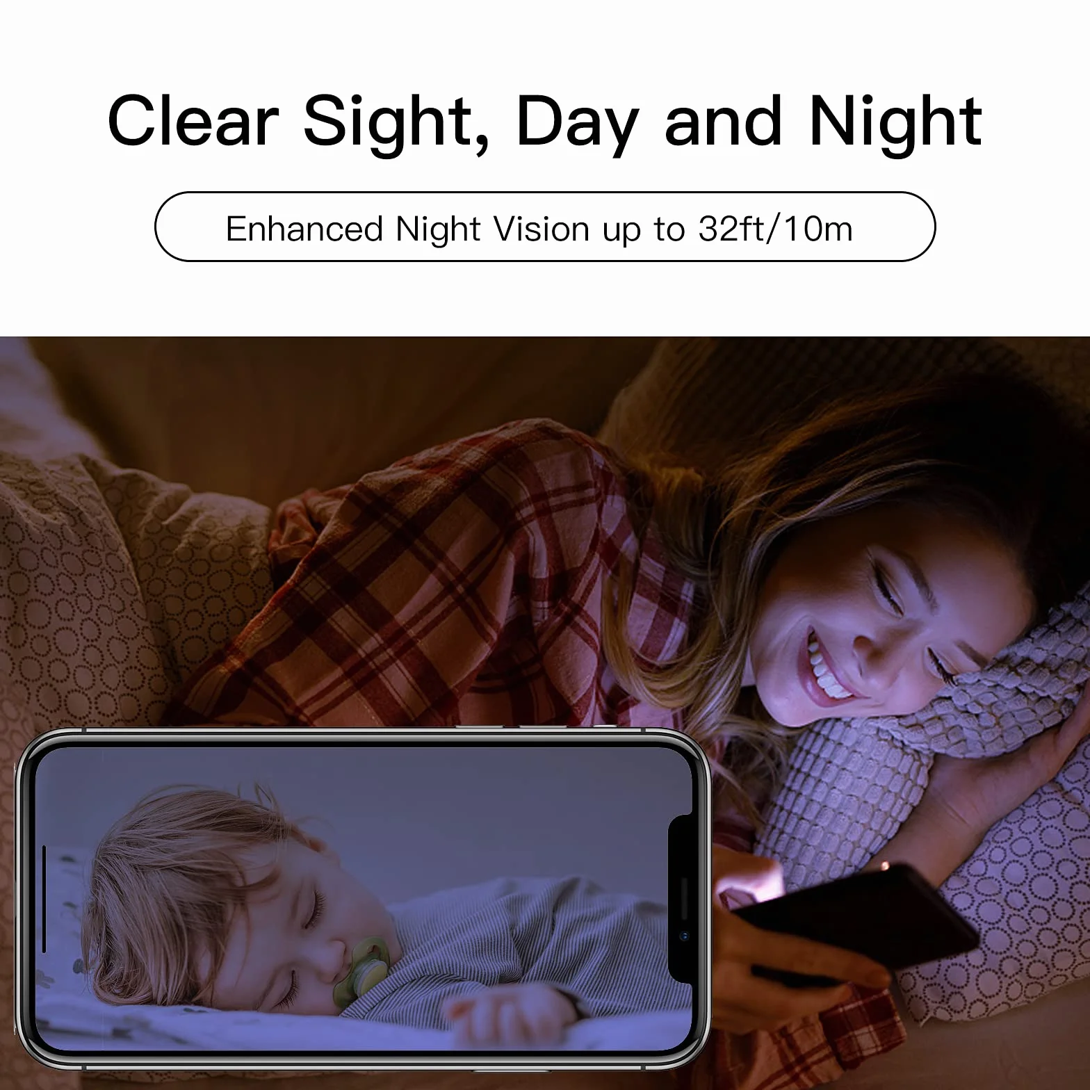 Laxihub Kamera Wi-Fi 2,4 GHz 1080p HD Pet Security Camera z wykrywaniem ruchu i hałasu, Alexa