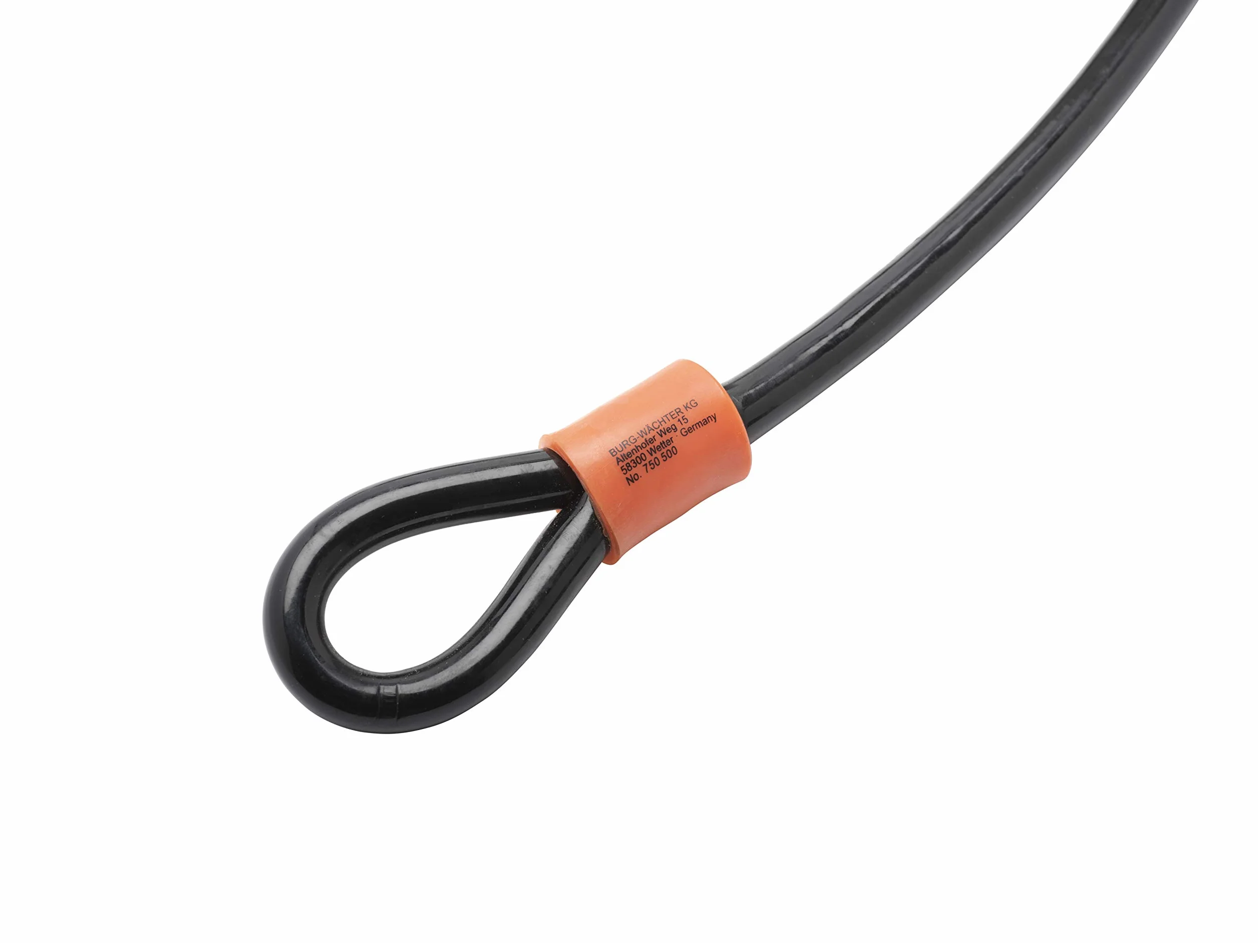 BURG-WÄCHTER Kabel zabezpieczający stalowy 5 m Czarny 750 500