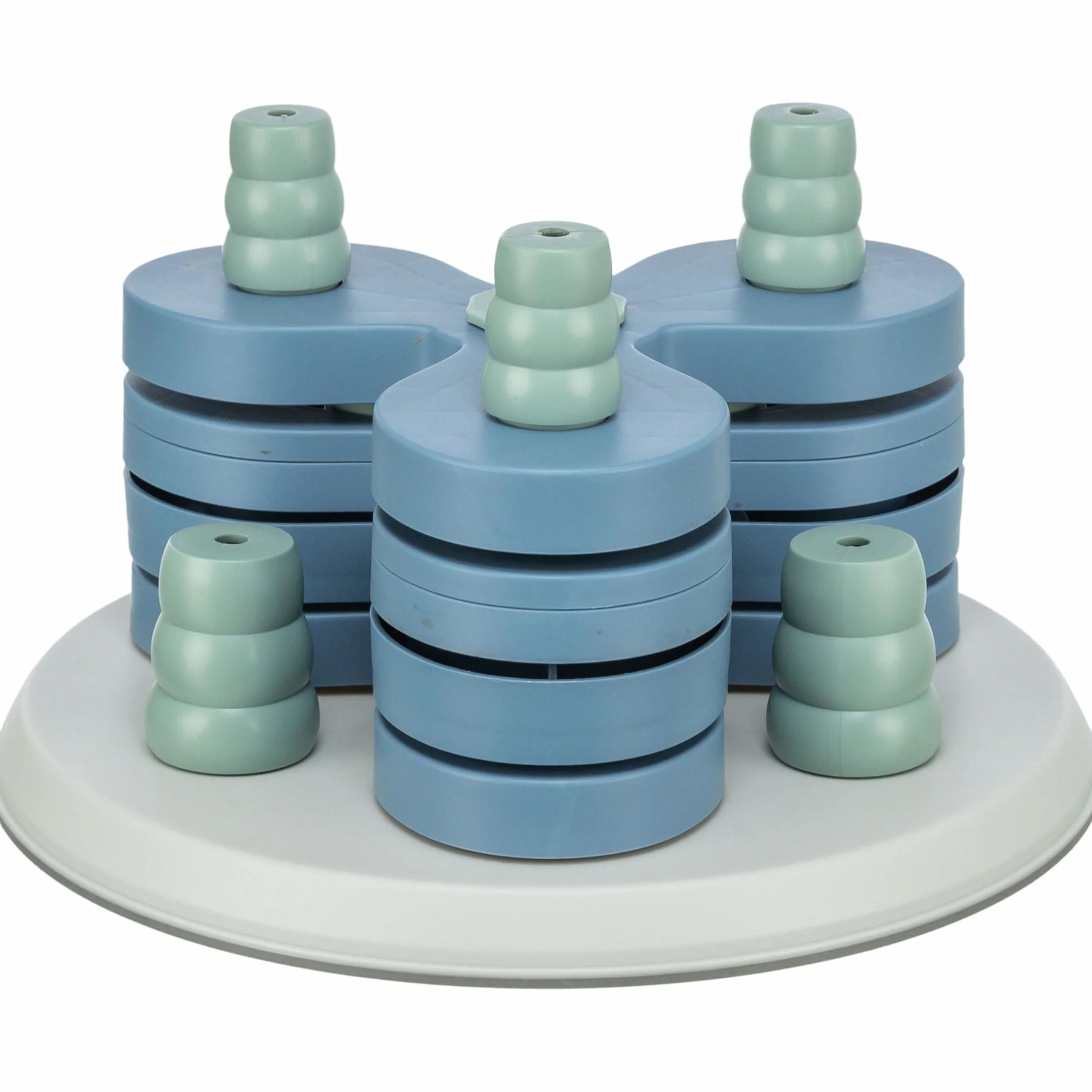 TRIXIE Zabawka dla psa inteligencja Dog Activity gra strategiczna "Flower Tower" – wymagająca zabawka inteligencyjna dla psów do pracy, ø 30 x 13 cm – 32000