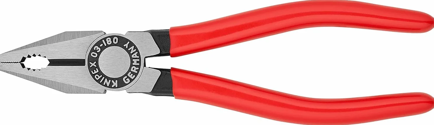 KNIPEX Szczypce uniwersalne z tworzywa sztucznego, powlekane 180 mm, 03 01 180 EAN
