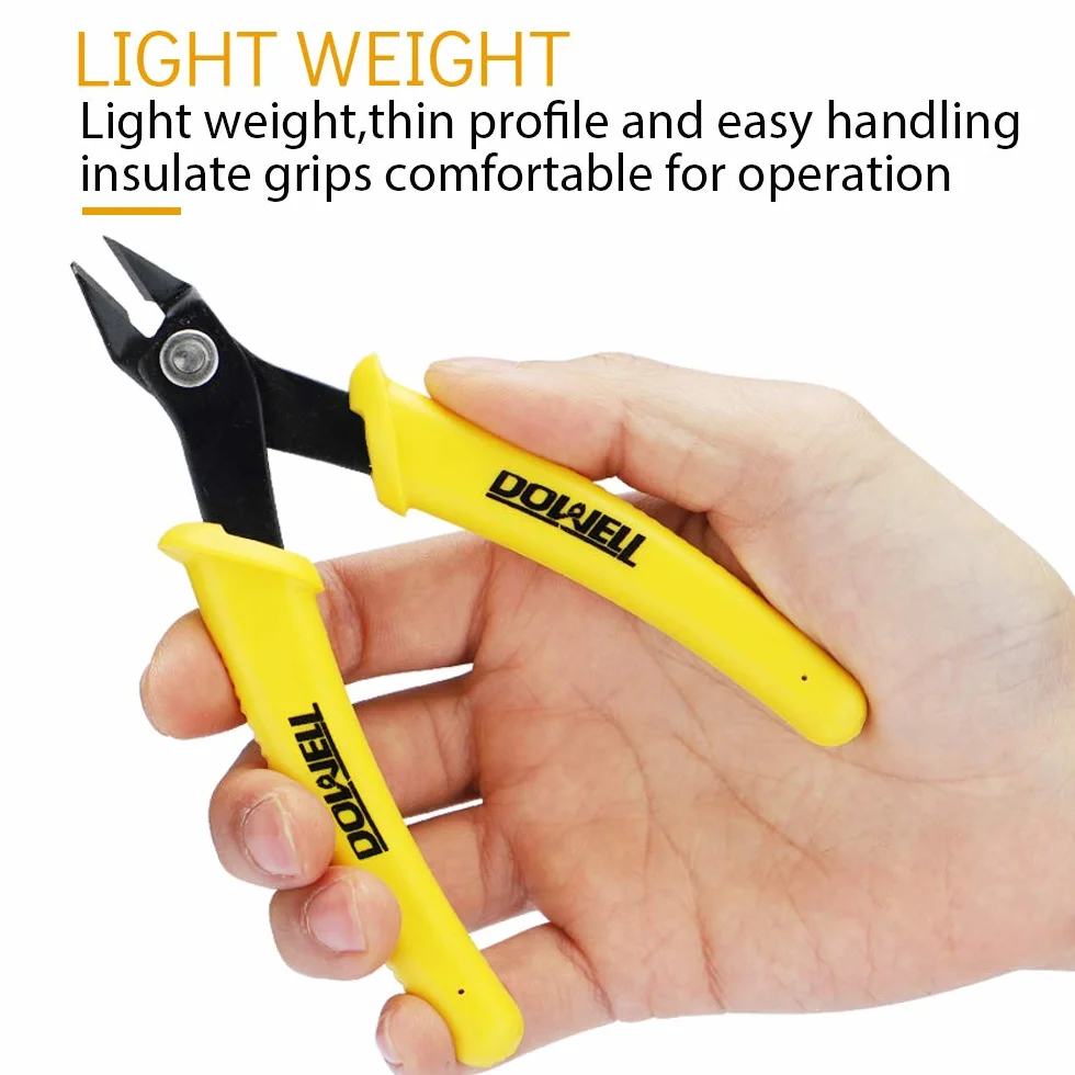 DOWELL Micro Cutter Flush Cutter Przecinak do Drutu do Cięcia Kabli Miedzianych i Aluminiowych 2 szt.