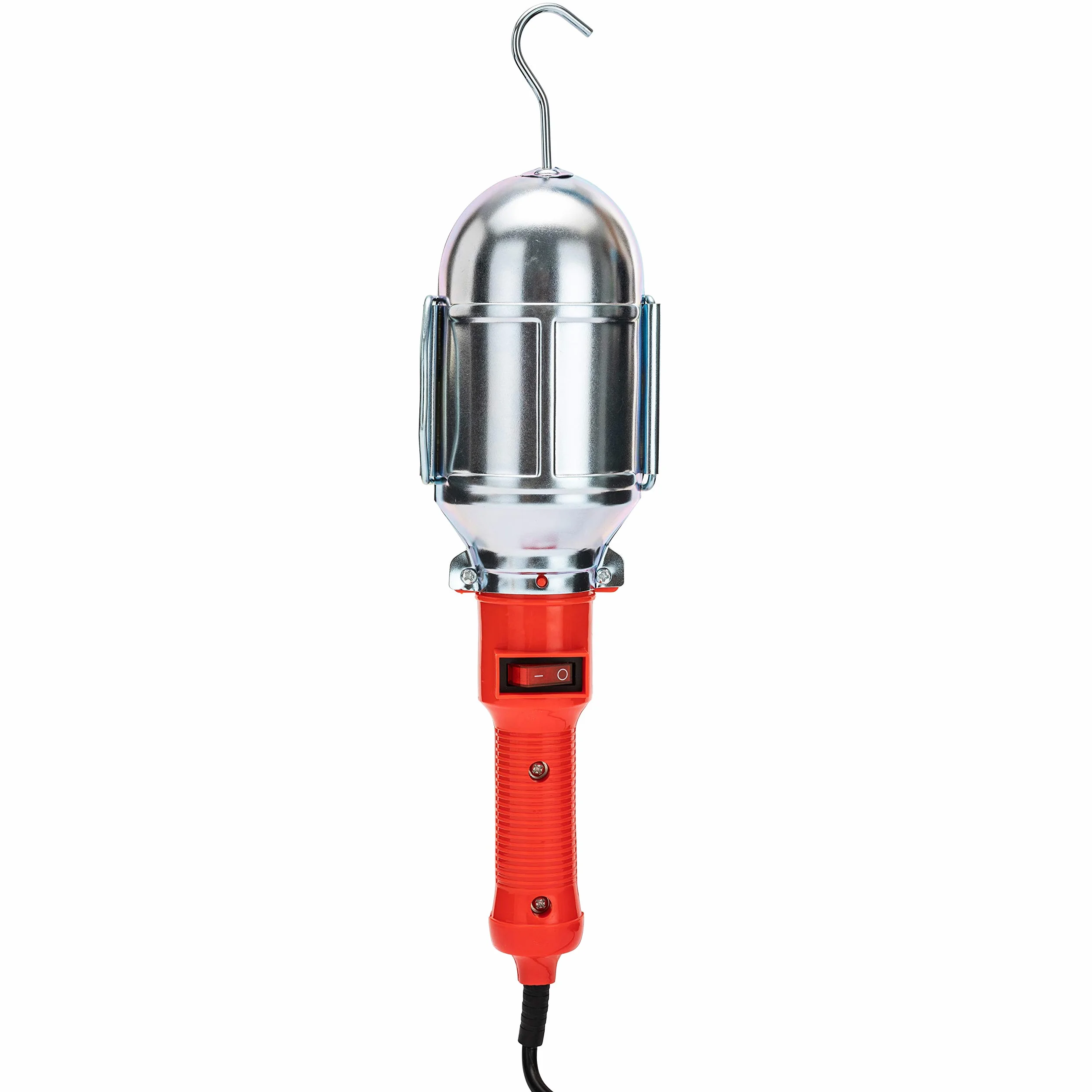 Velamp Przenośna lampa robocza E27 60 W z kablem 10 m pomarańczowa