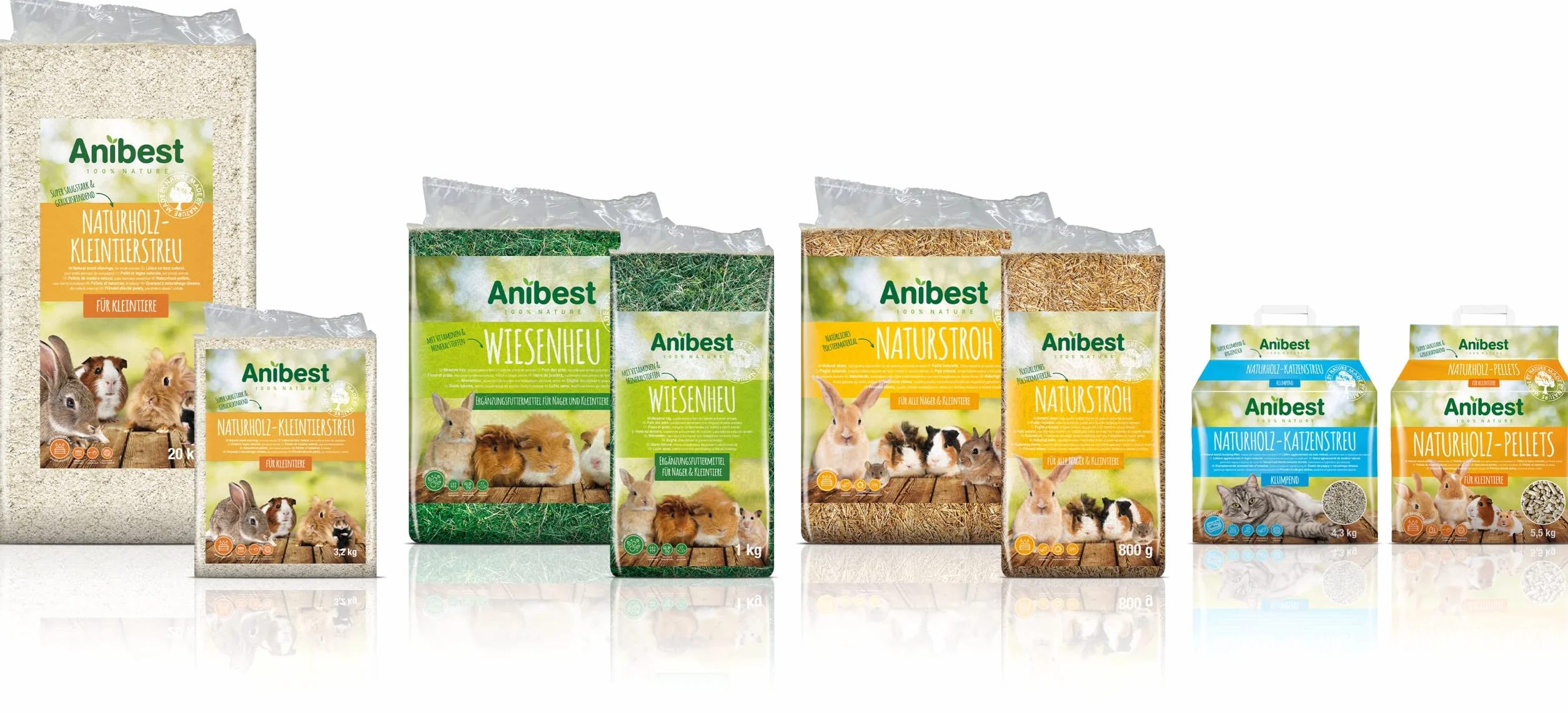 Anibest Pellet dla Małych Zwierząt, 10 L