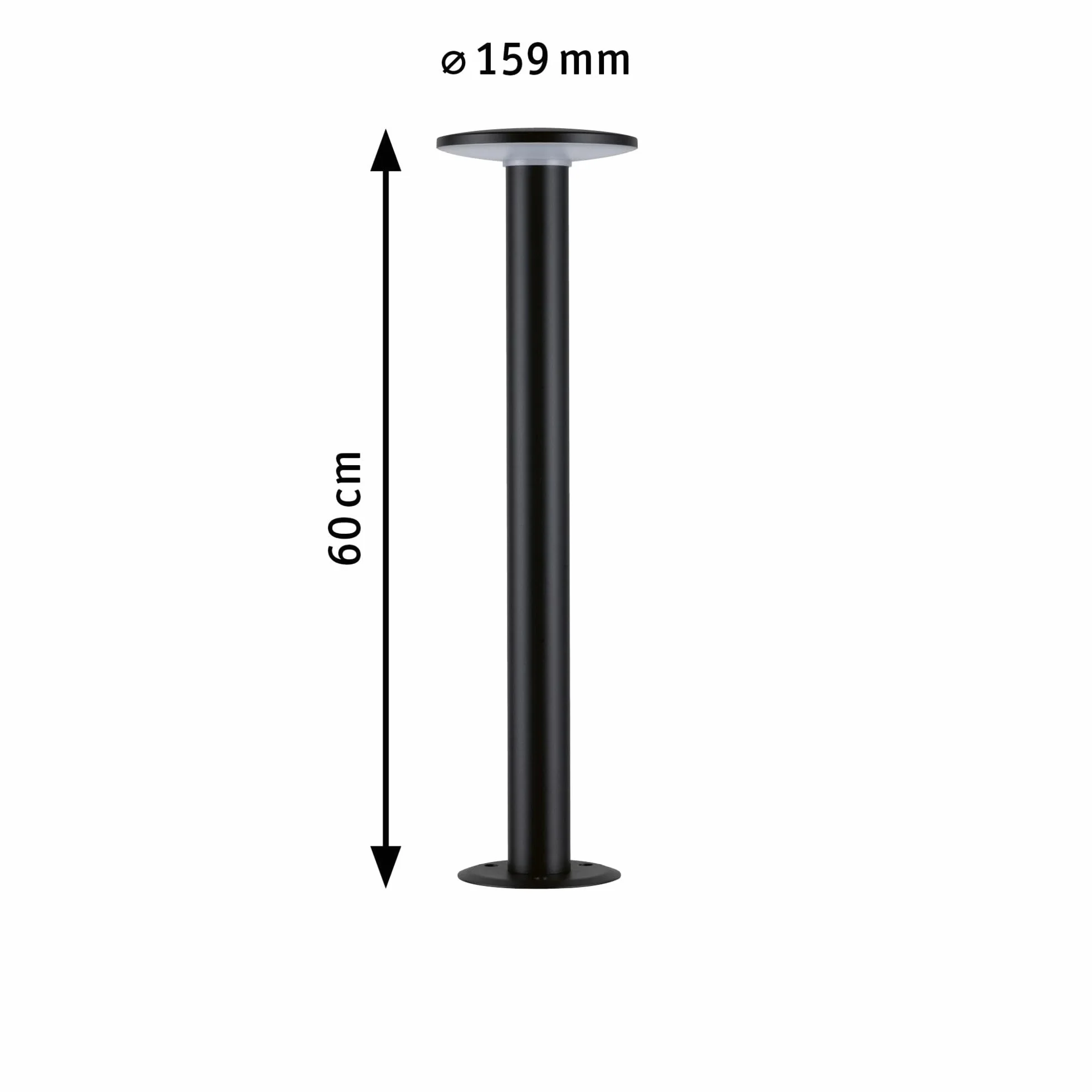 Paulmann 94756 LED oprawa zewnętrzna, oprawa słupkowa Smart Home Zigbee Plate przyjazna owadom IP44 600mm RGBW+ 200lm 230V ściemn. antracyt metal