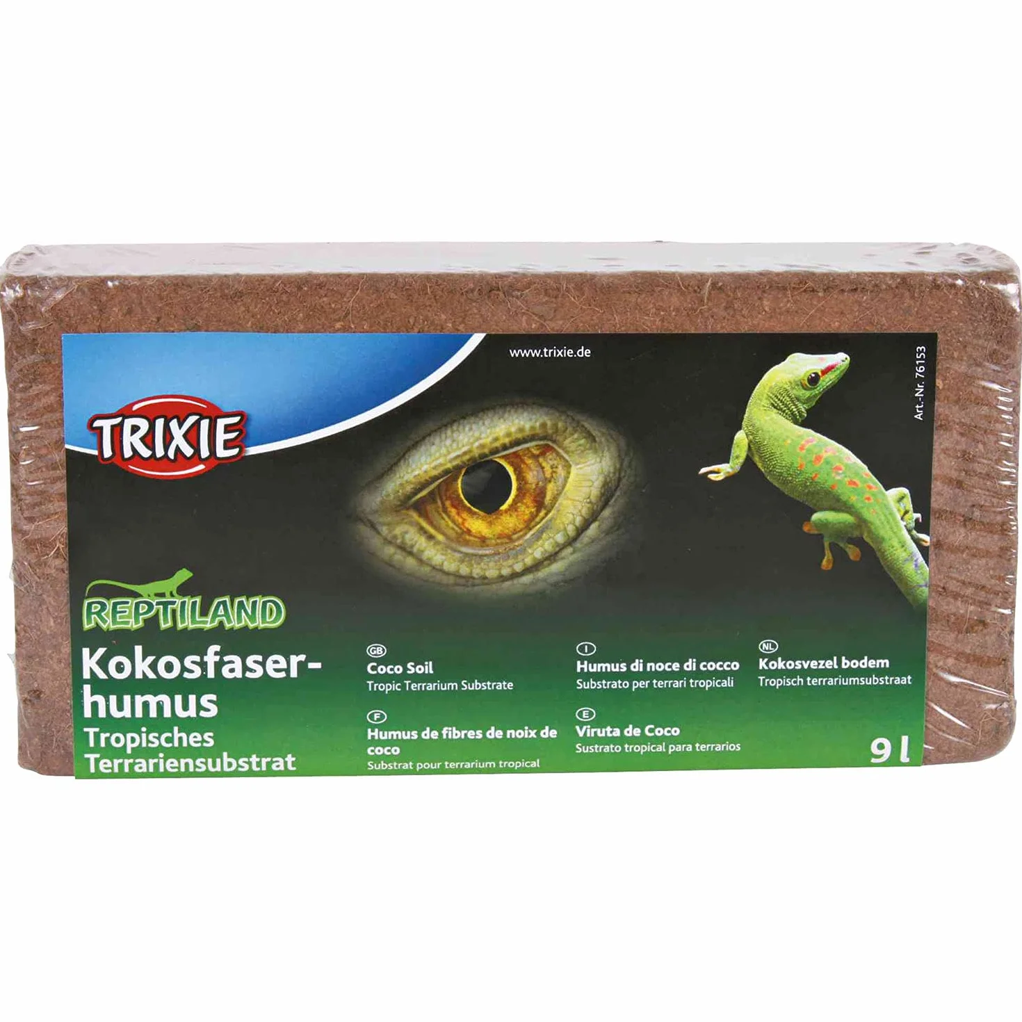 Trixie Tłoczone podłoże ziemne Coco, 9 litrów