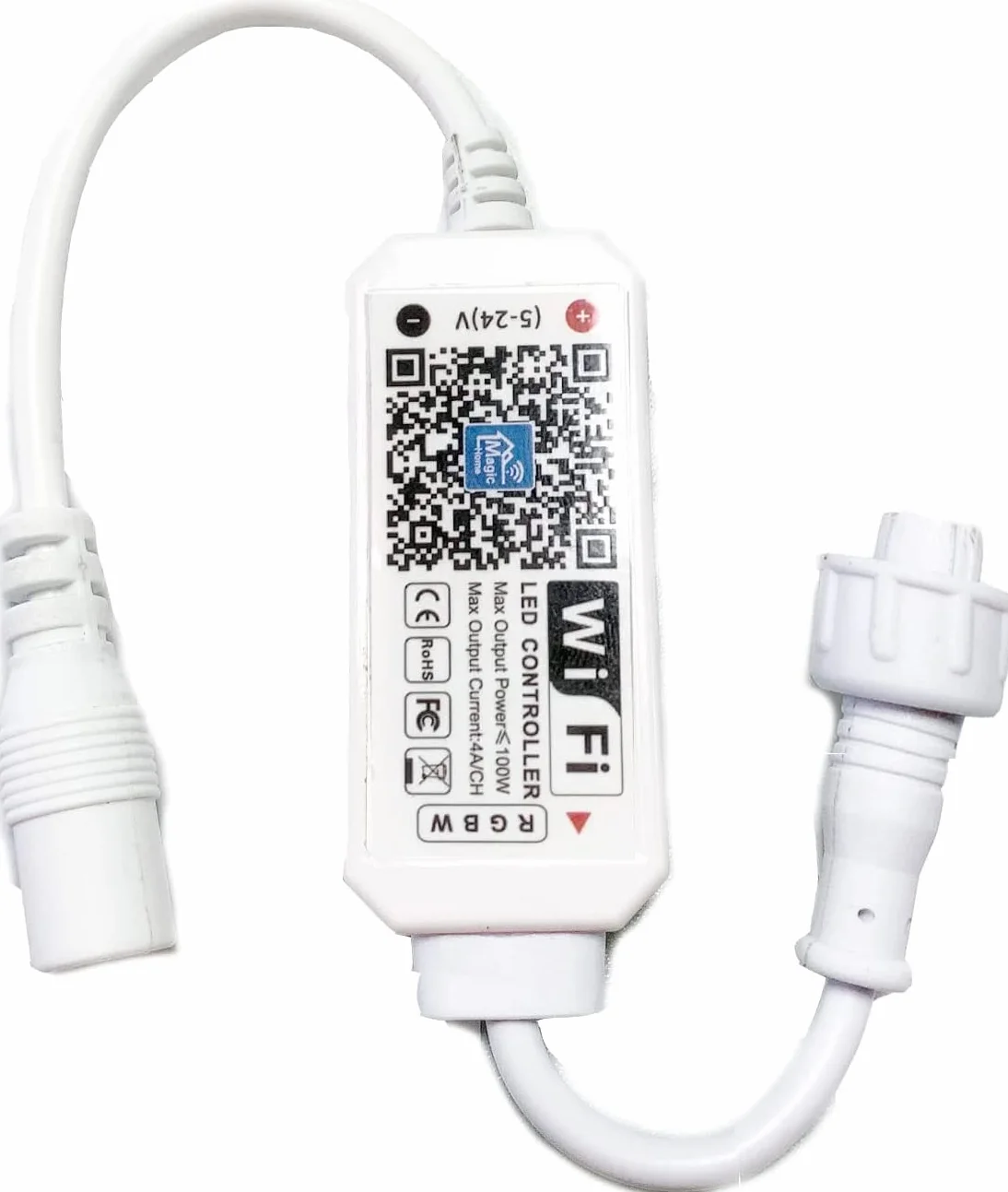 Pokrywa do akwarium, trwała (4TD-WF) Lominie 4-kanałowy kontroler światła do akwarium WiFi dla ulepszonych Asta 20 Pixie 30 Asta 120 Pixie 80 G-Serie (5 otworów na podłączenie światła)