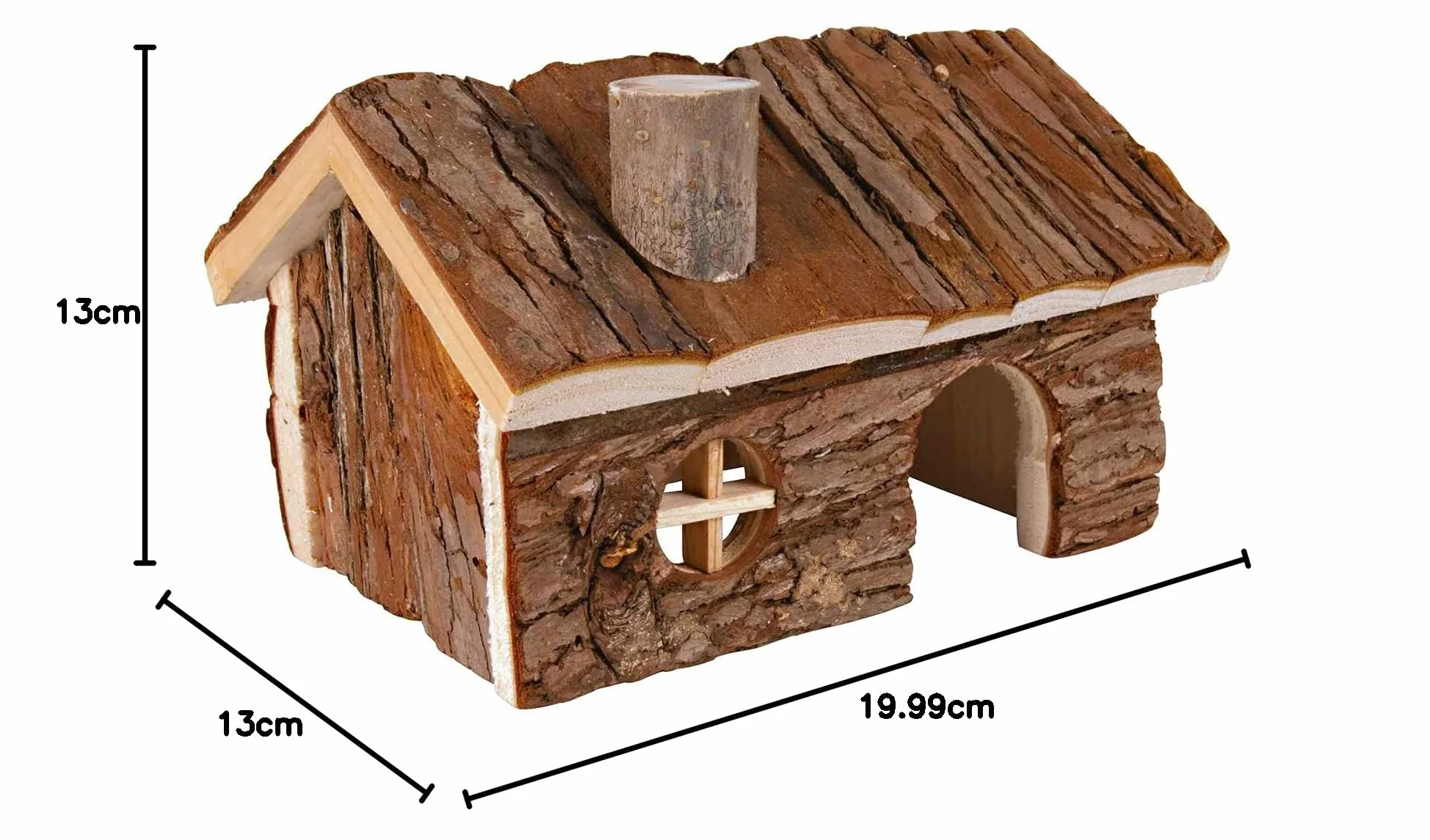 Trixie 6160 Natural Living Hendrik XL domek dla chomika 20 x 13 x 13 cm